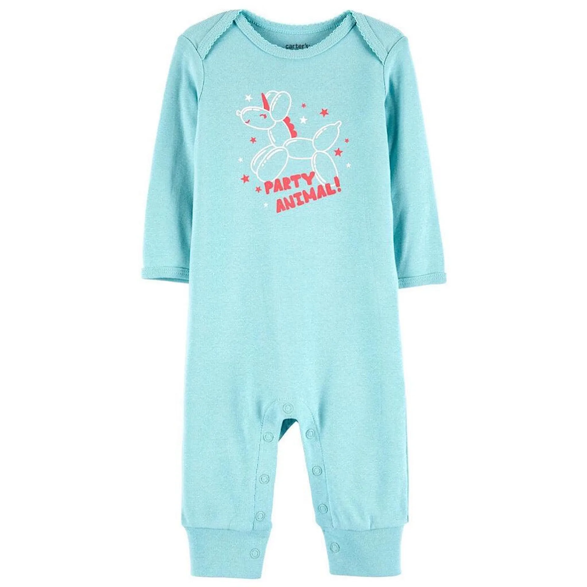 Jumpsuit Carter’s party animal color aqua para bebita