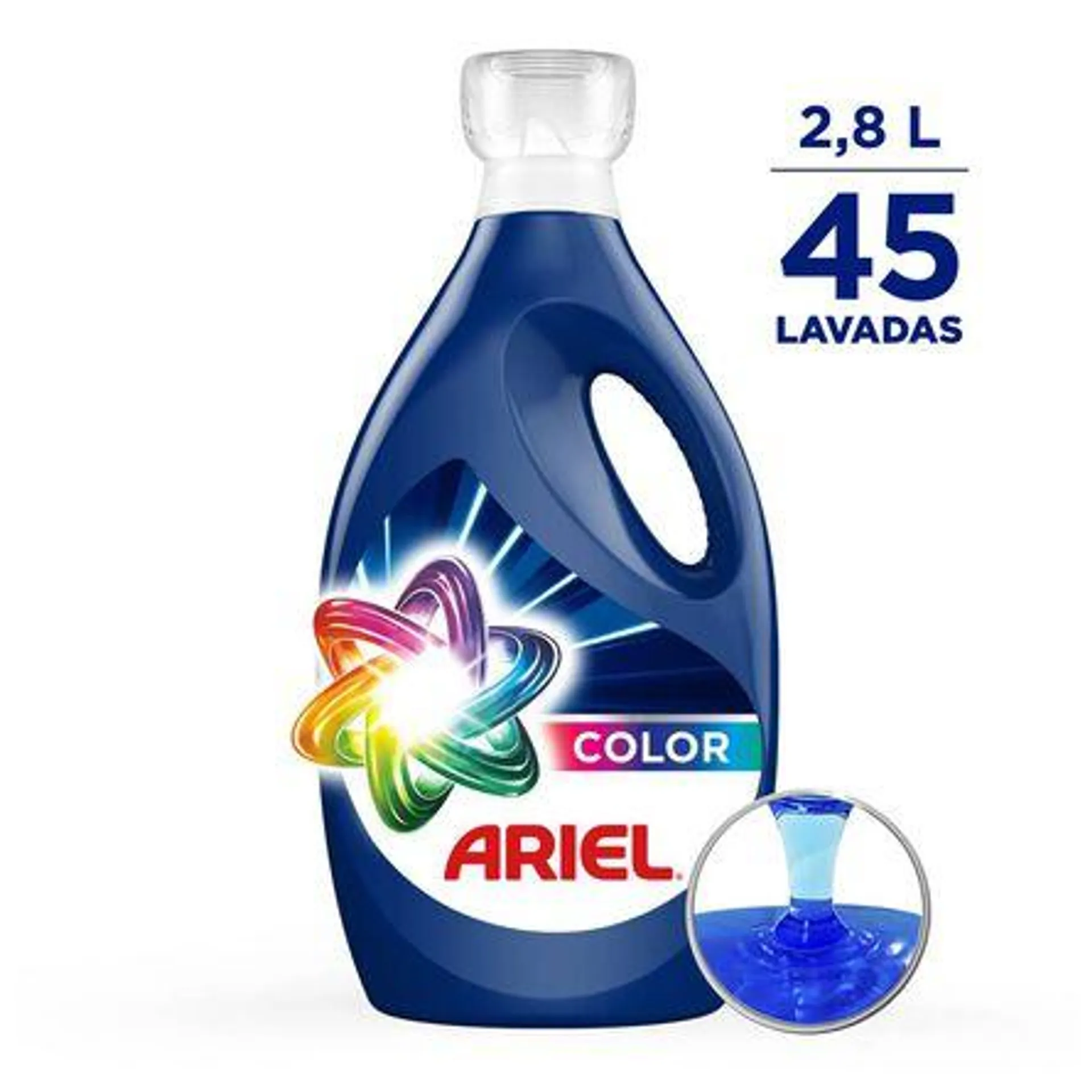 Detergente Líquido Ariel Color 45 lavadas (2800ml)