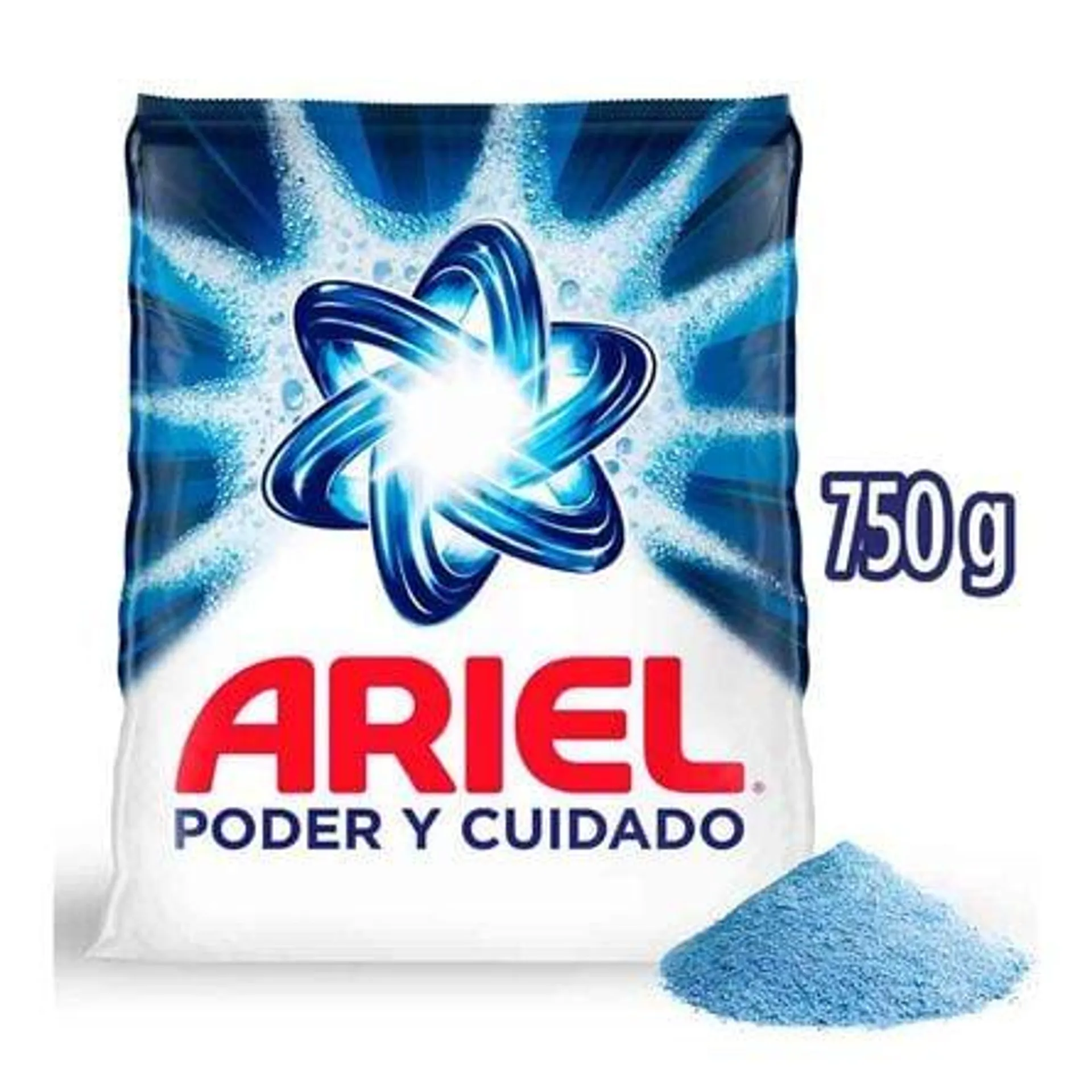 Detergente Ariel Poder y Cuidado Detergente en Polvo 6 cargas (750g)