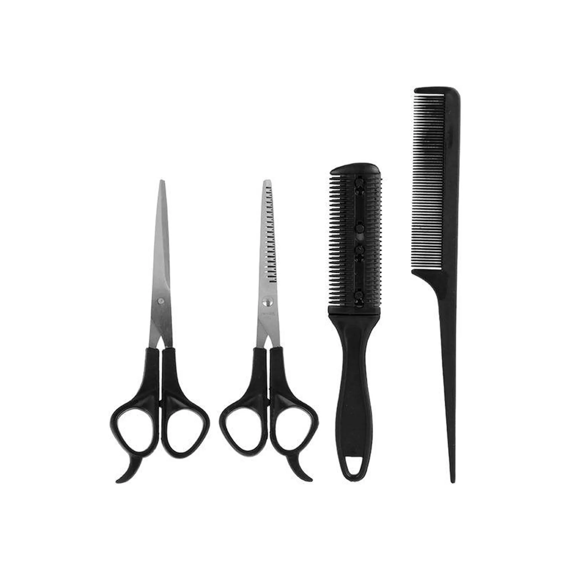 Kit De Peluquería Acero Inoxidable 4 Piezas
