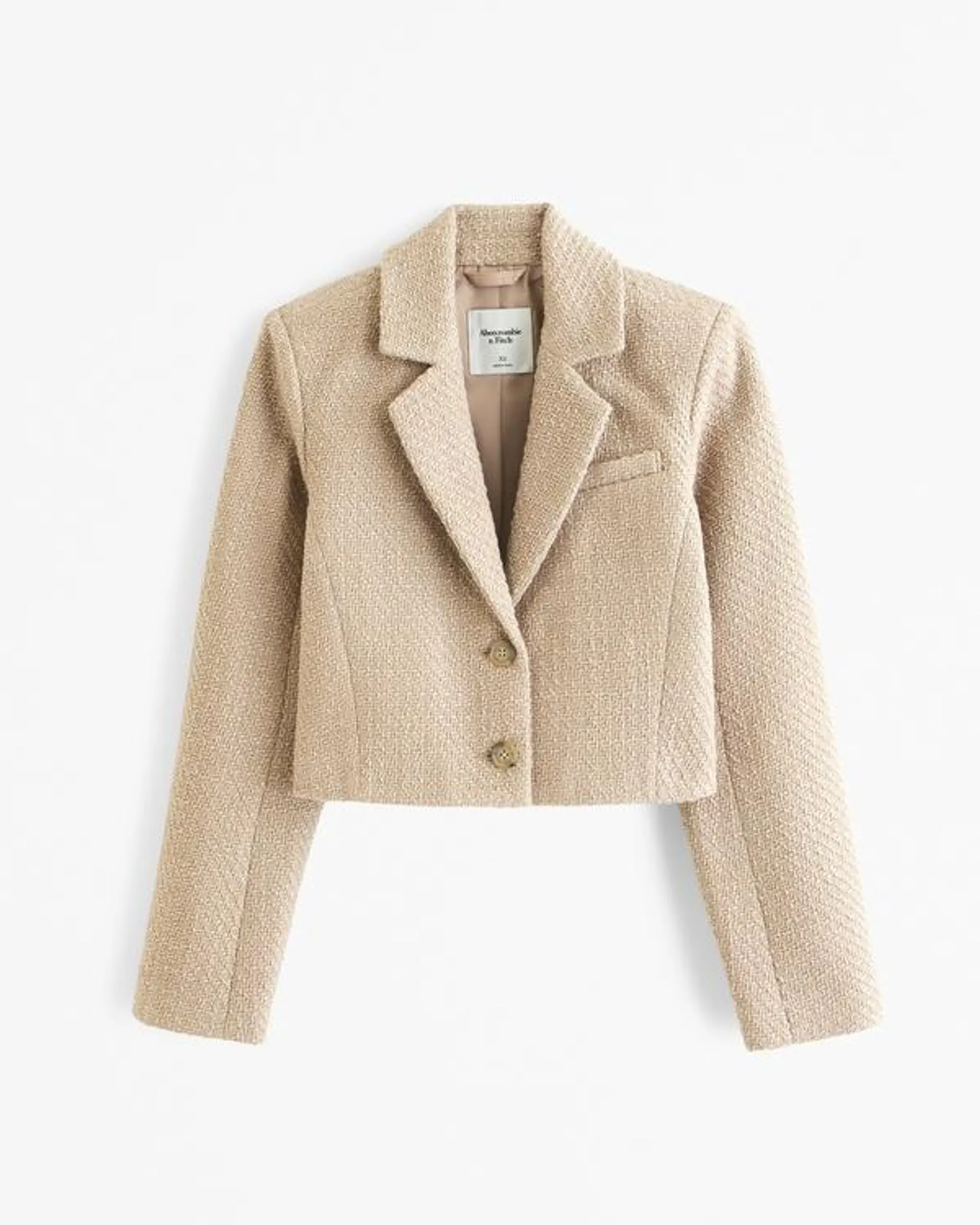 Cropped Tweed Blazer