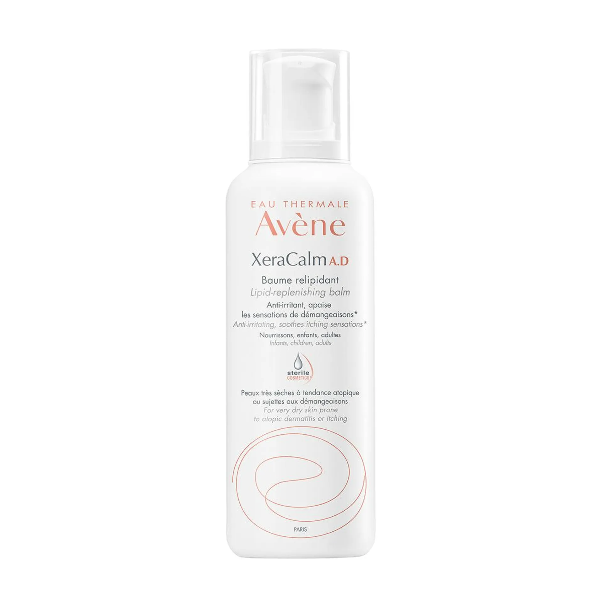 Avene XeraCalm A.D bálsamo relipidizante, restaurador para pieles muy secas con tendencia al eccema atópico y al picor 400ML.