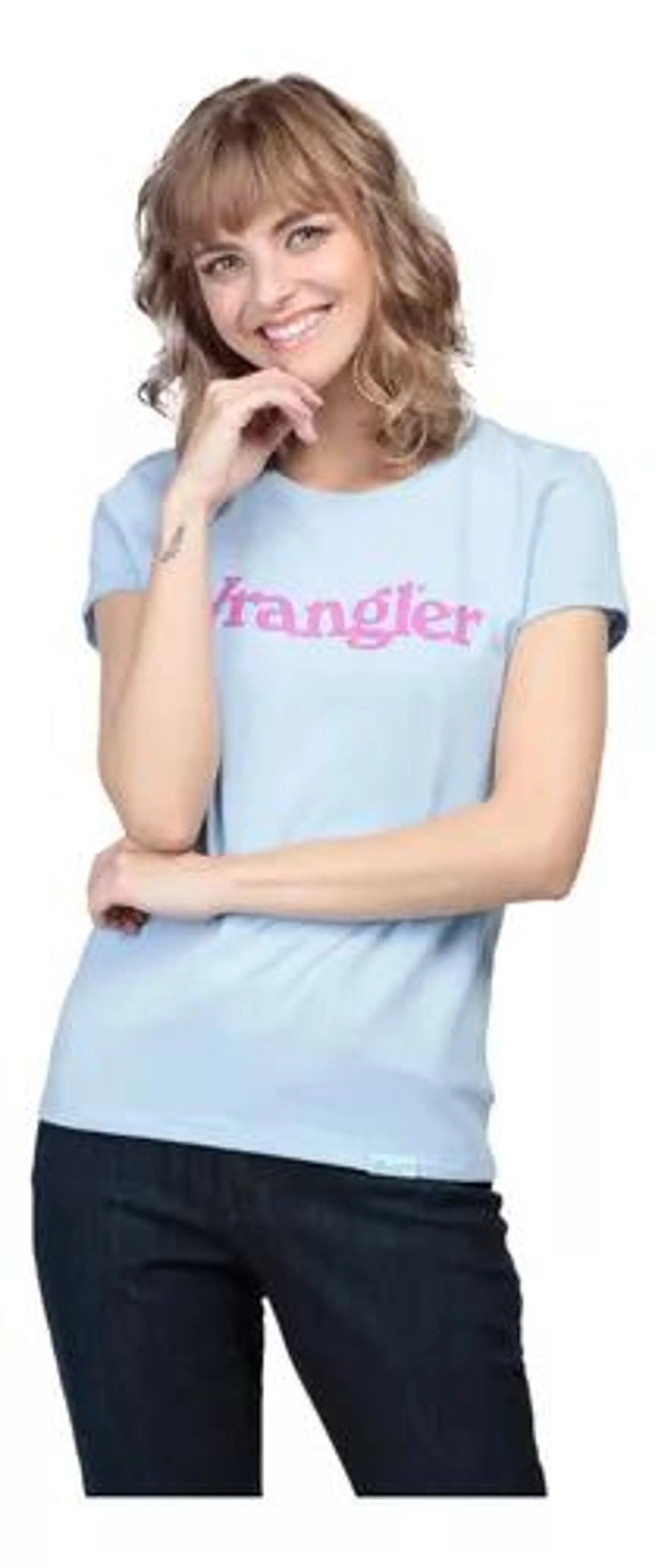 Playera Vaquera Comfort Wrangler Manga Corta Dama 344