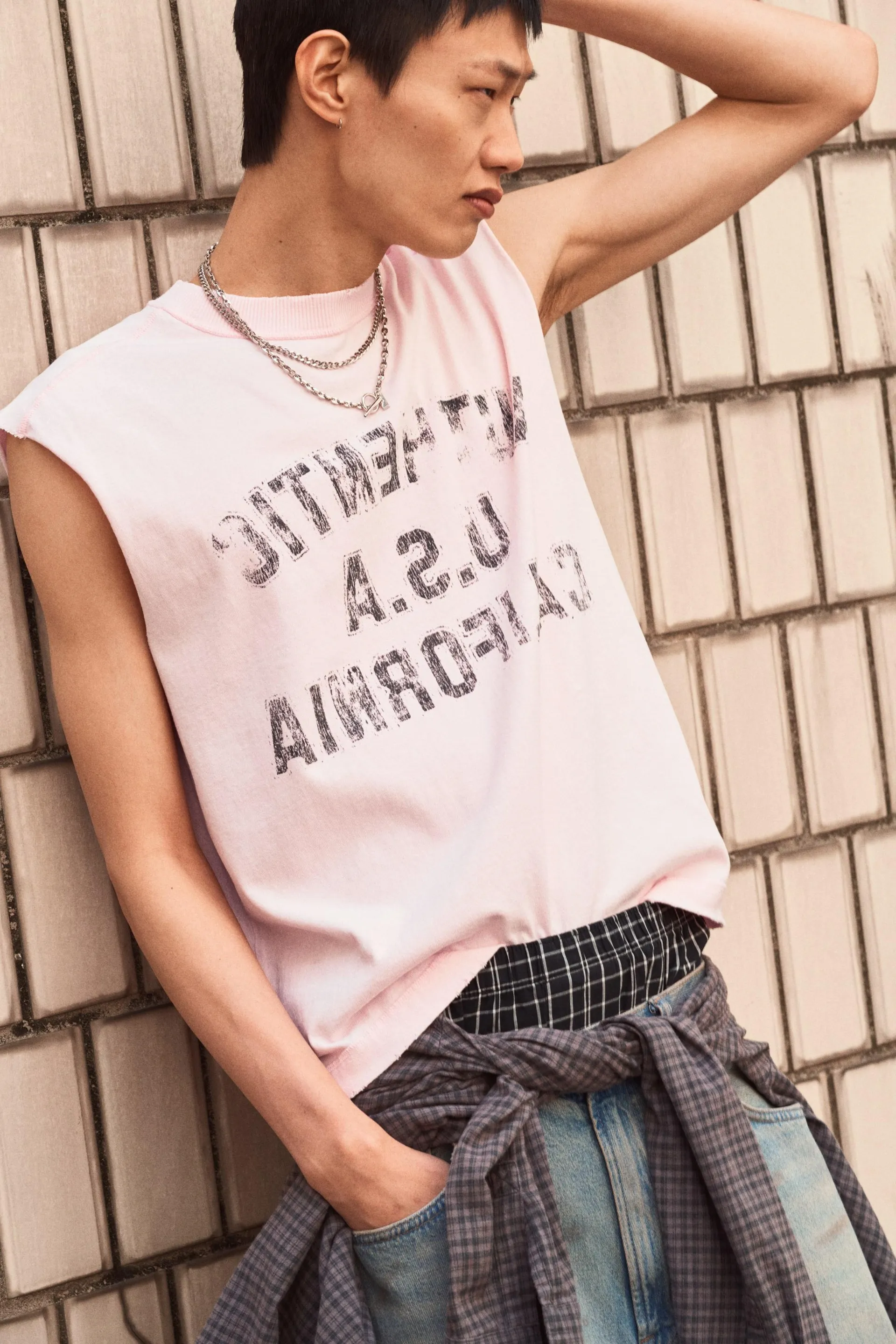 Playera sin mangas Oversized Fit