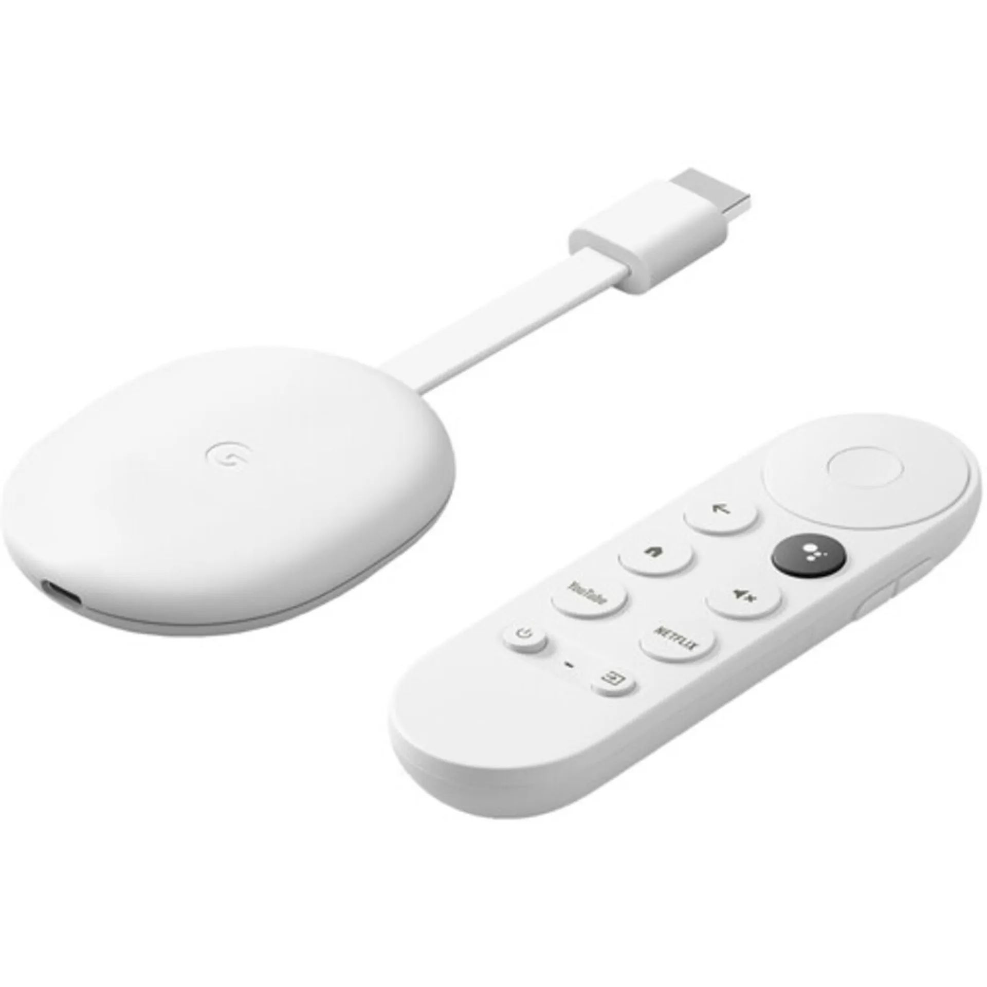 Google Chromecast con Google TV de voz 4K bluetooth Wi-Fi blanco