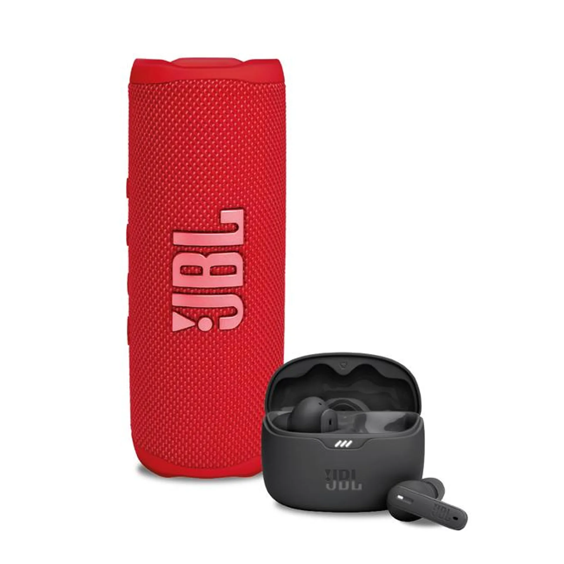 Combo JBL Flip 6 Red + Tune Beam Black