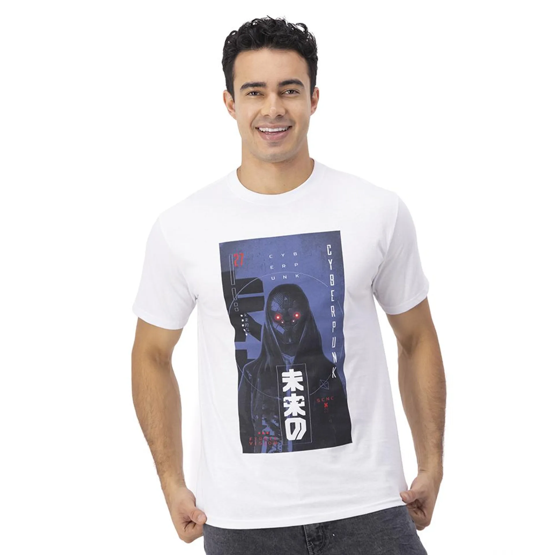 Playera Hummo Hombre Estampado Cyber Punk