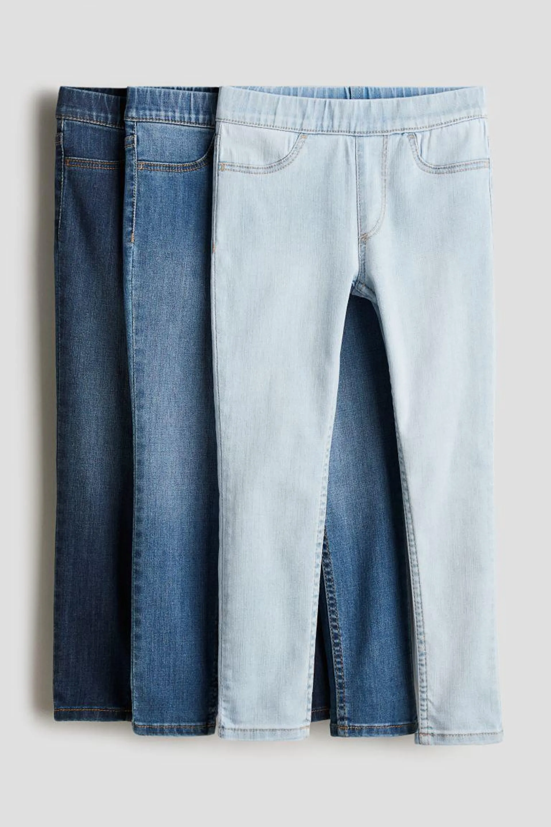 3-pack Jeggings en denim