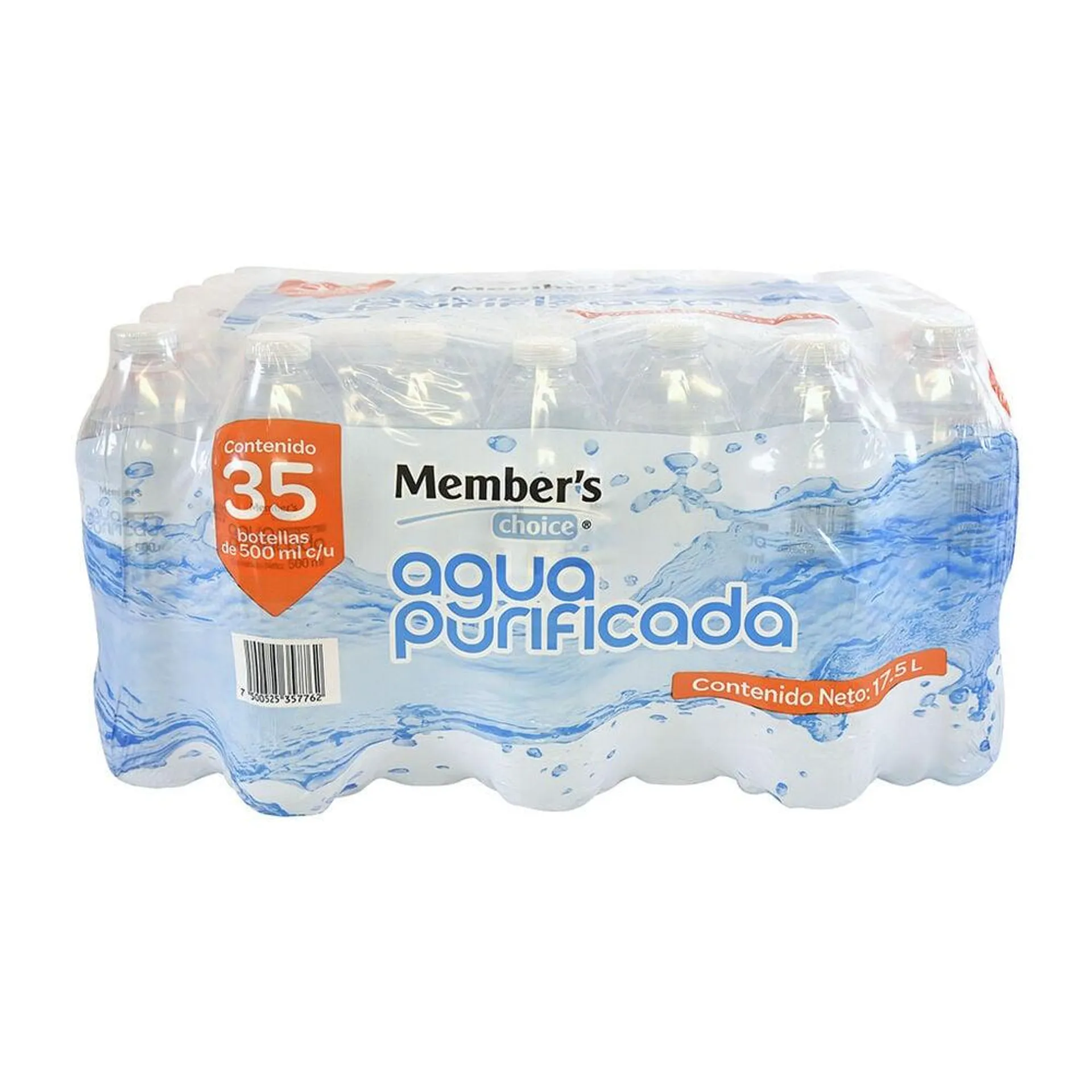 Agua Purificada Member's Choice 35/500 ml