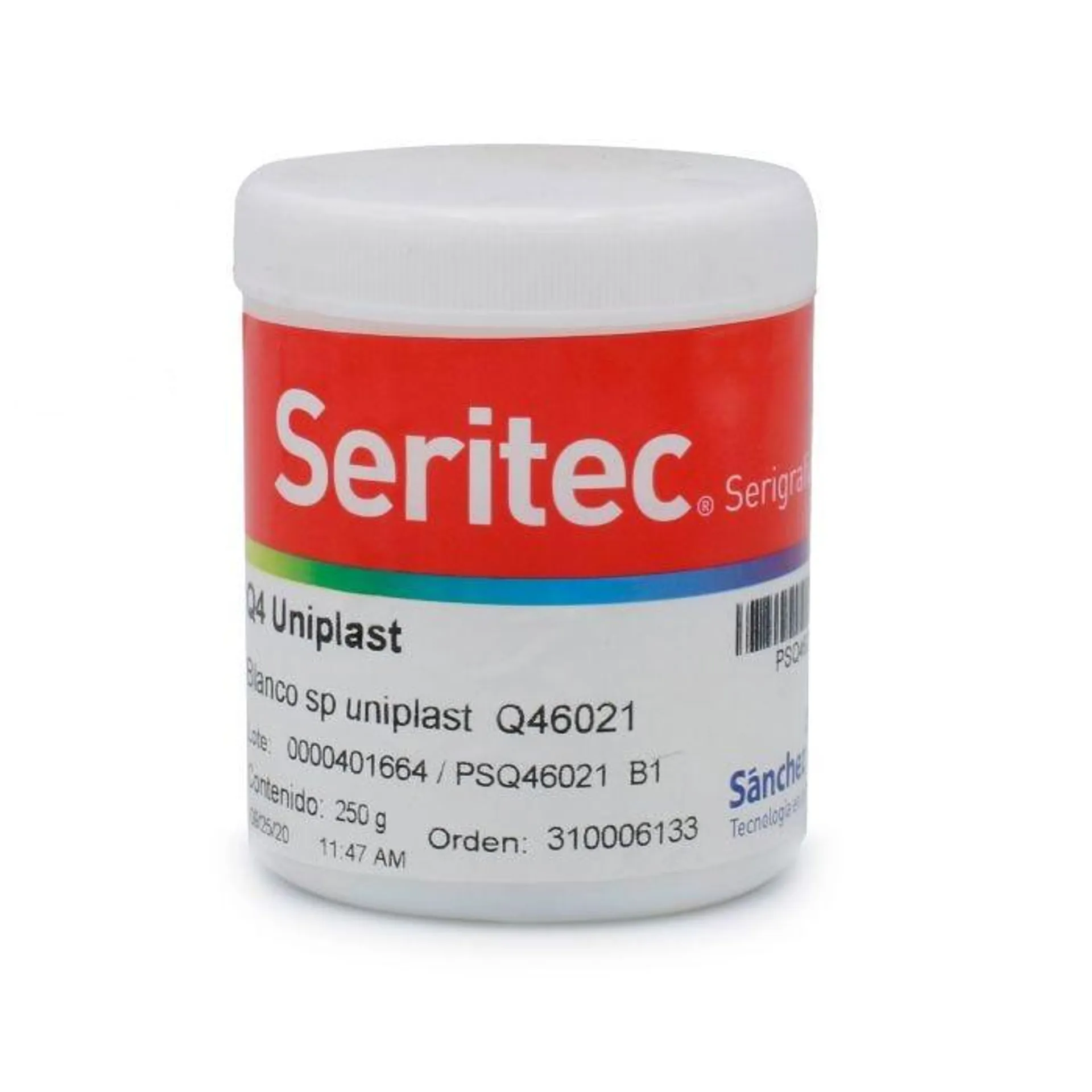 Tinta Uniplast Sanchez Q46021-1/4 Blanco Sp 1/4 Kg. Serigrafia