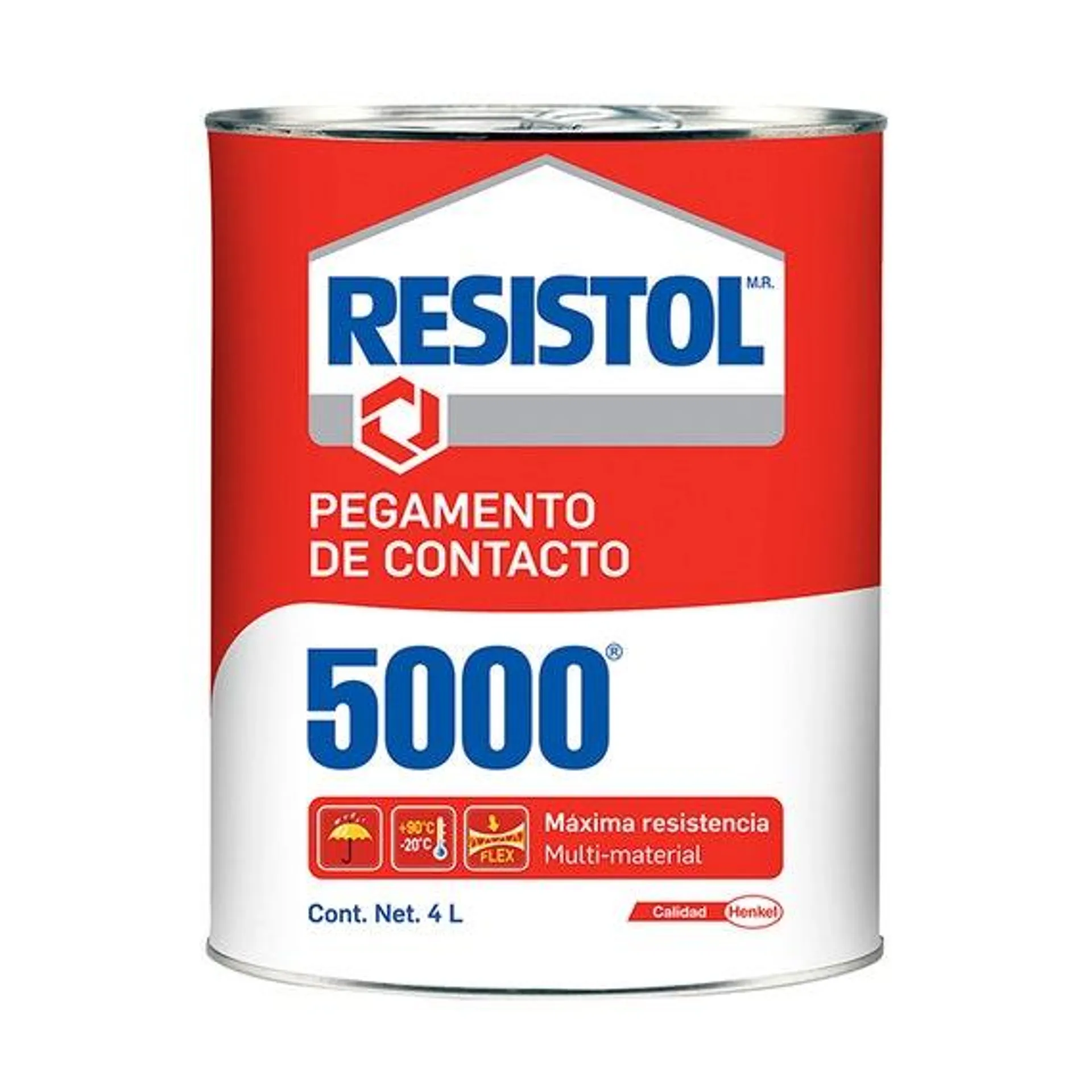 Pegamento De Contacto Amarillo P/uso General Lata 4 Lts Resistol 5000