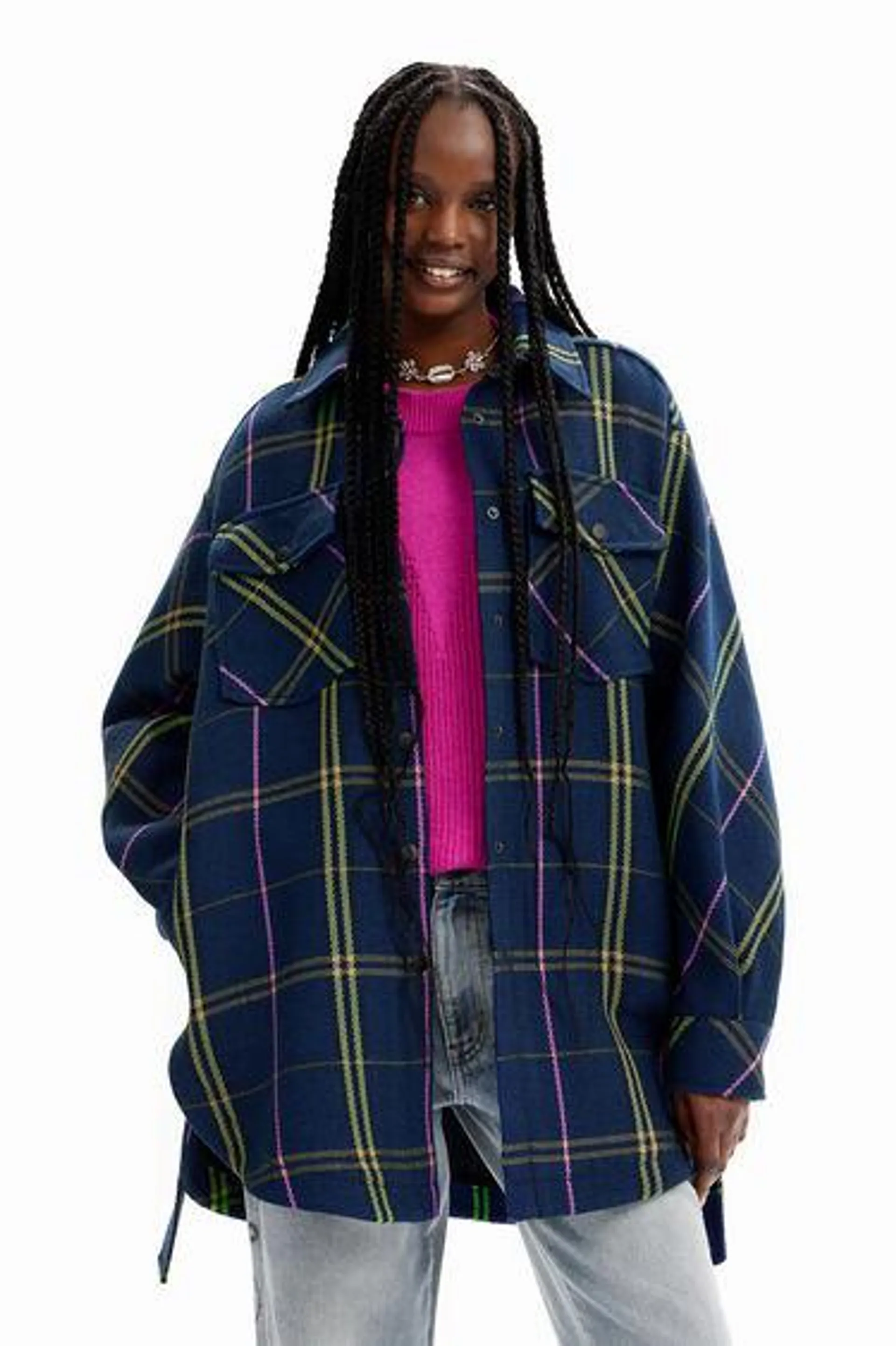 Chaqueta sobrecamisa cuadros