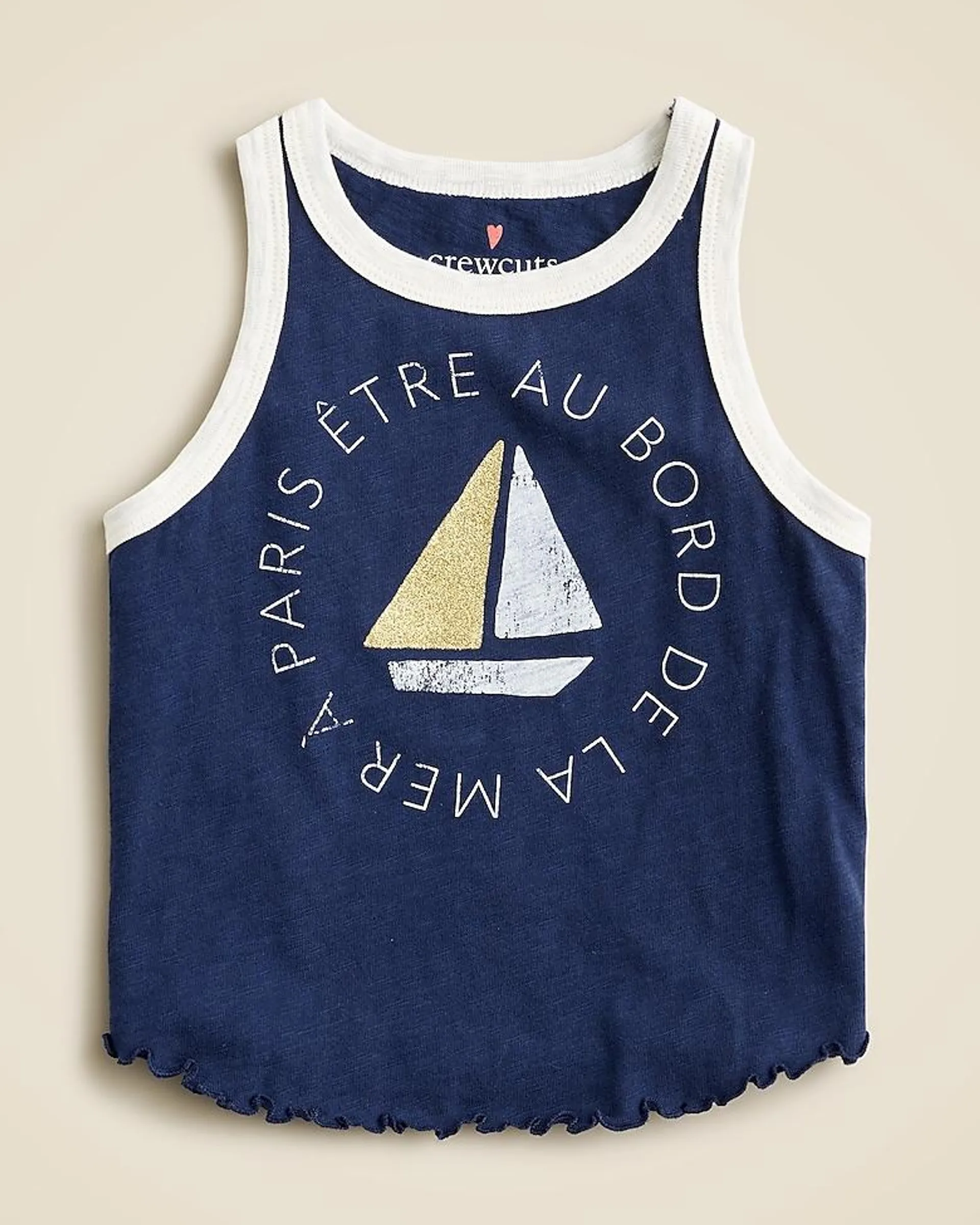 Girls' everyday graphic tank top