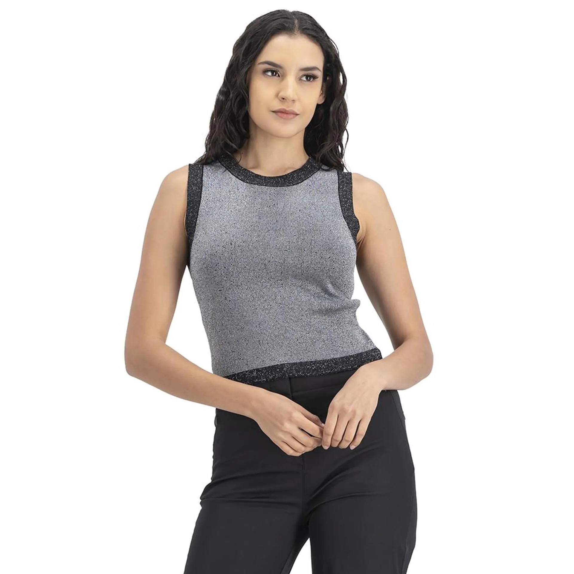 Blusa Tejida Marezzi Mujer Sin Mangas