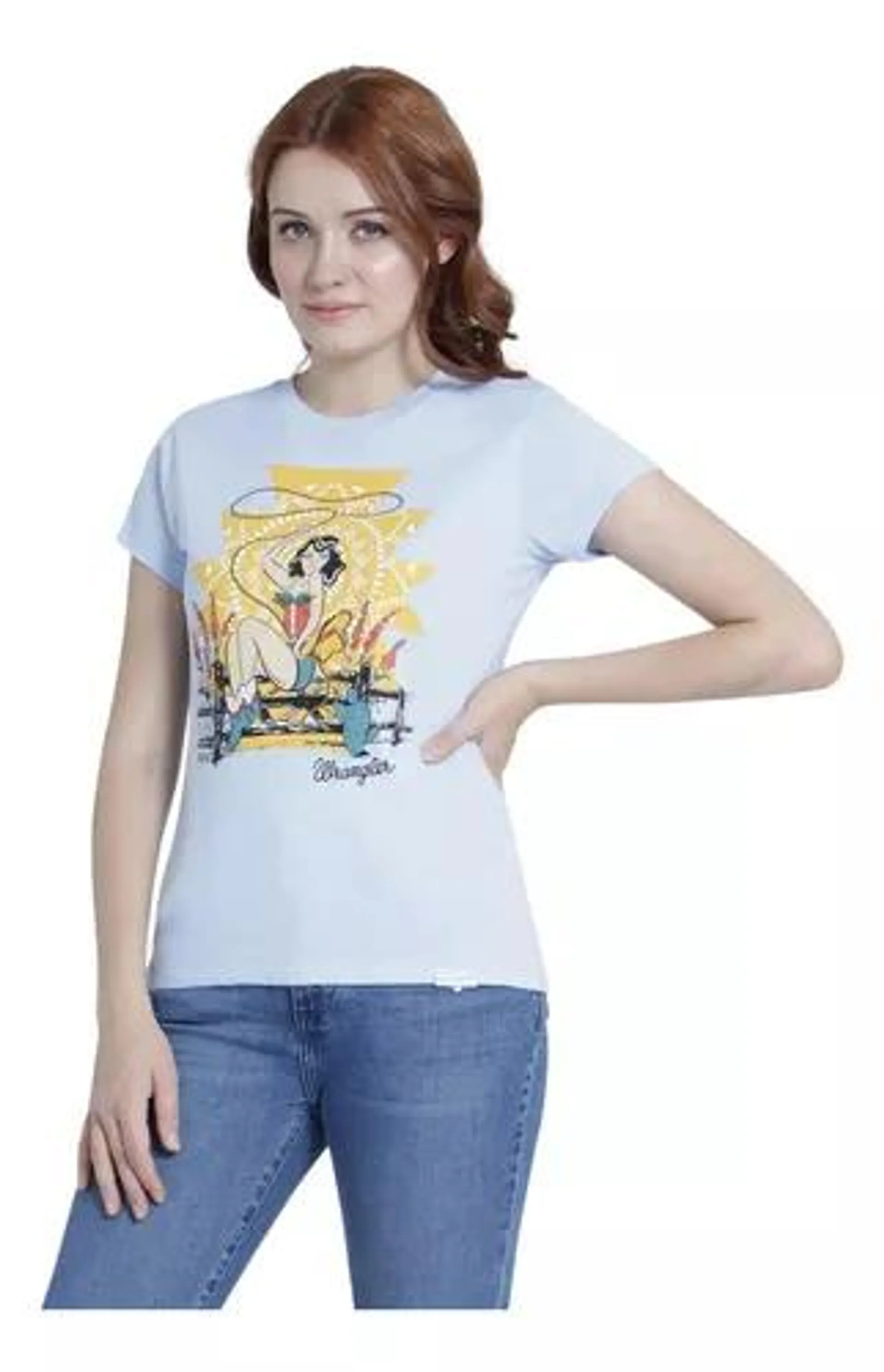 Playera Mujer Wrangler Estampada Slim Fit 017