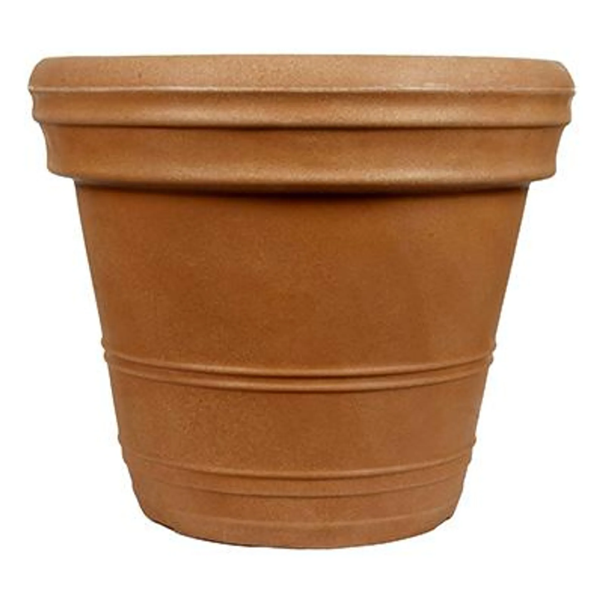 MACETA 25" PLÁSTICO BARCELONA BARRO (308102)