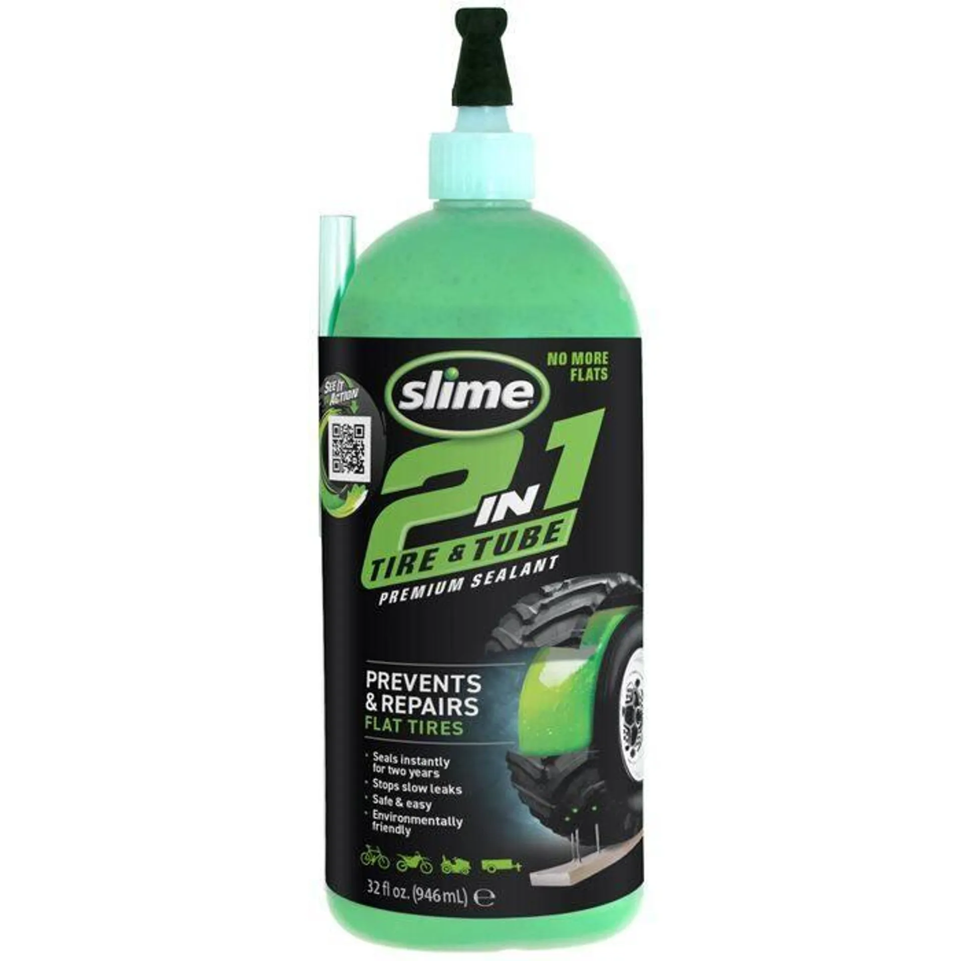 Slime Sellador de Neumaticos, 2 en 1, 32 Oz