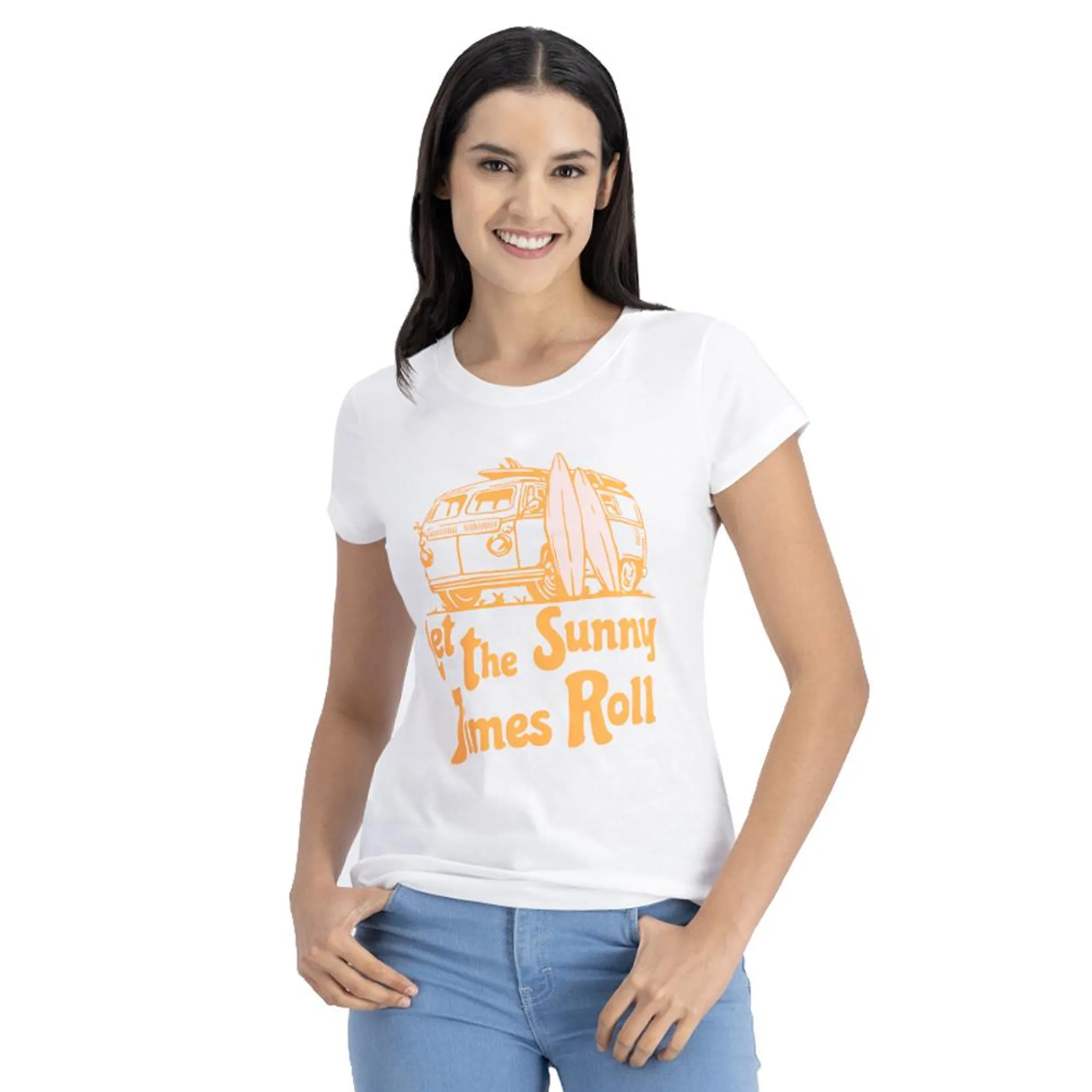 Playera Mujer Estampado Let The Sunny Times Roll