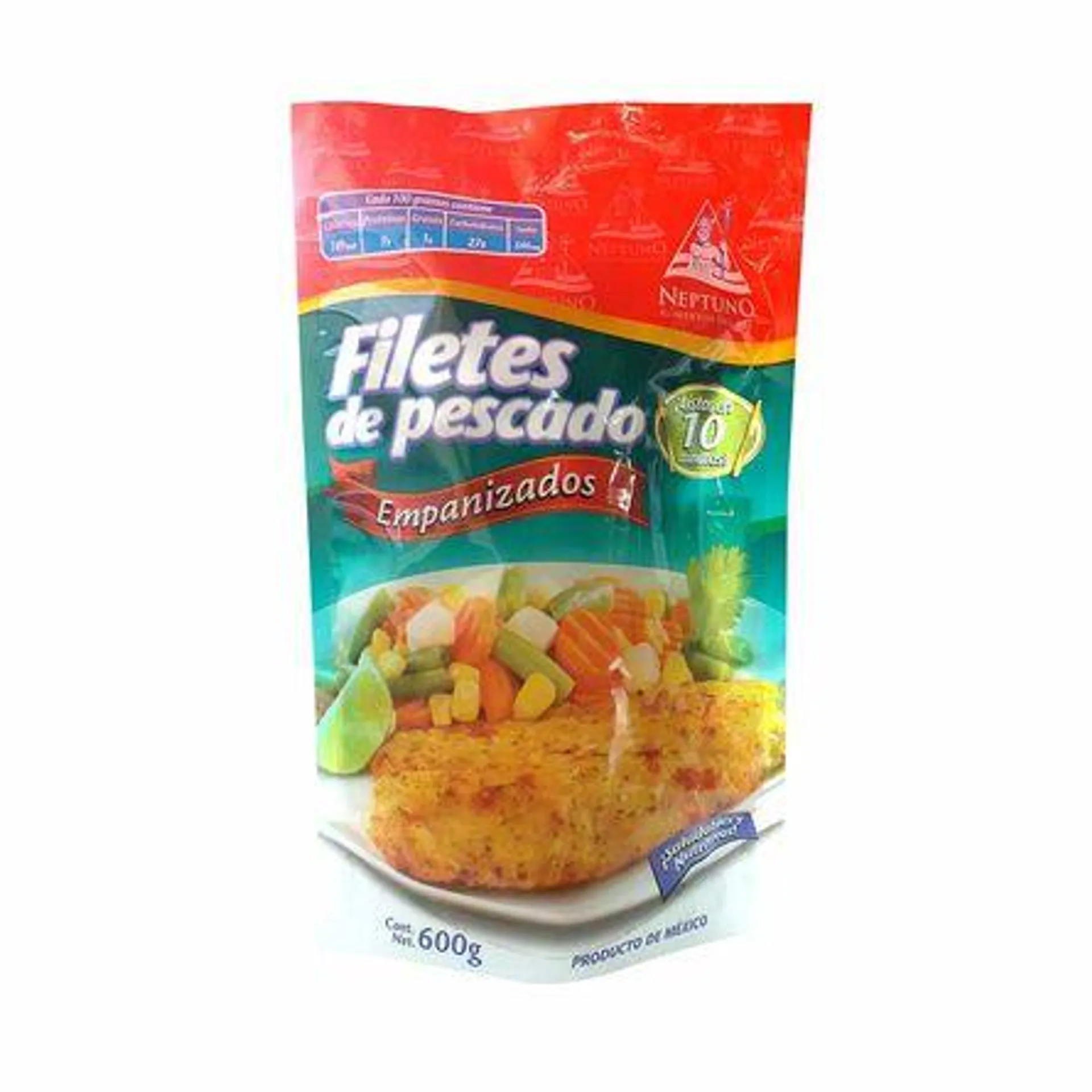 Filetes de Pescado Empanizado Neptuno 600 g