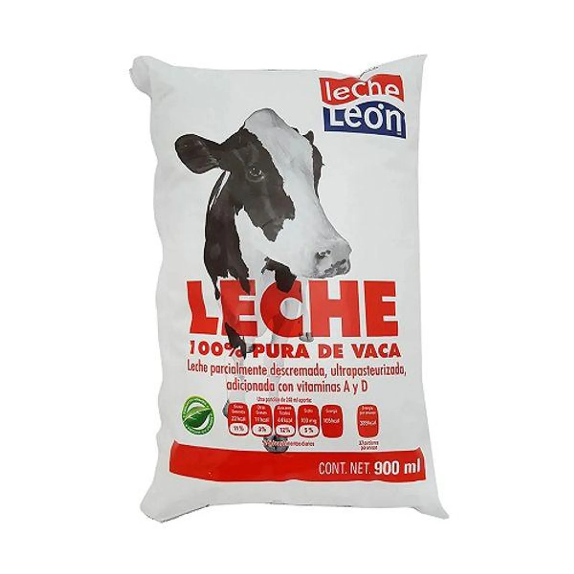 Leche Leon parcialmente descremada bolsa 900 ml