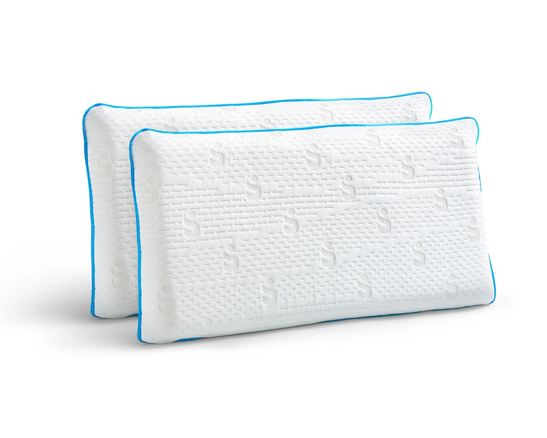 Paquete de 2 almohadas de Memory Foam Premium tamaño King Size SenSei Flow.