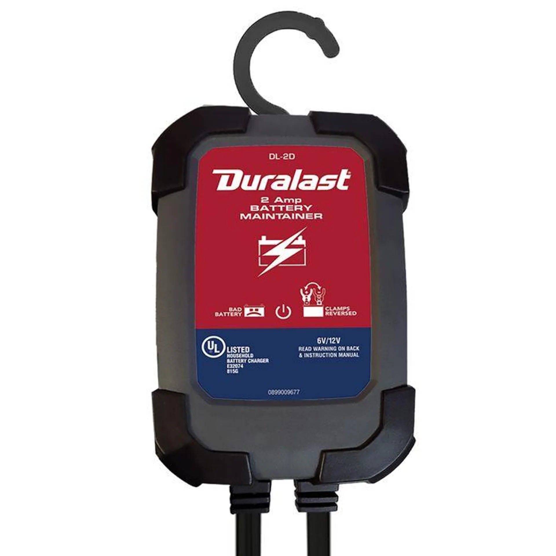 Cargador y Mantenedor de Bateria Duralast de 2 Amps y 6 a 12 Volts DL-2D