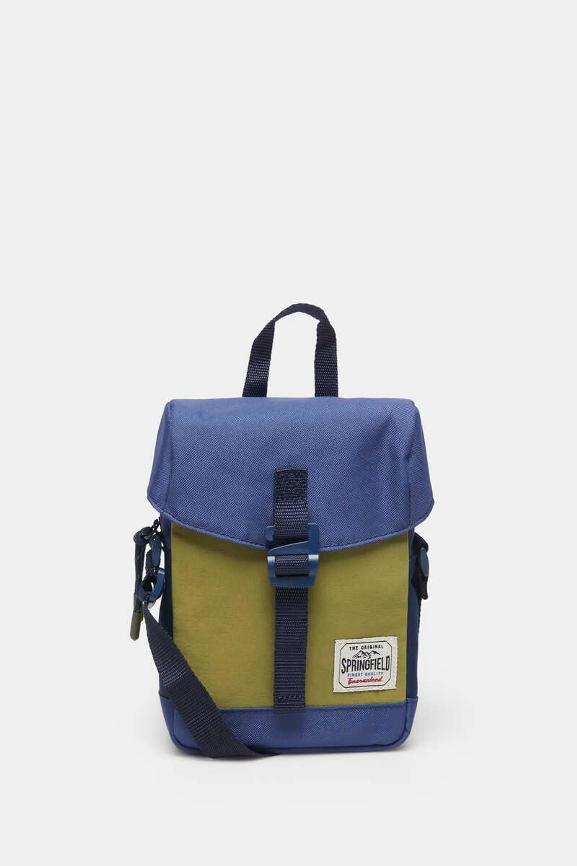 Bolsa cruzada mediano bicolor