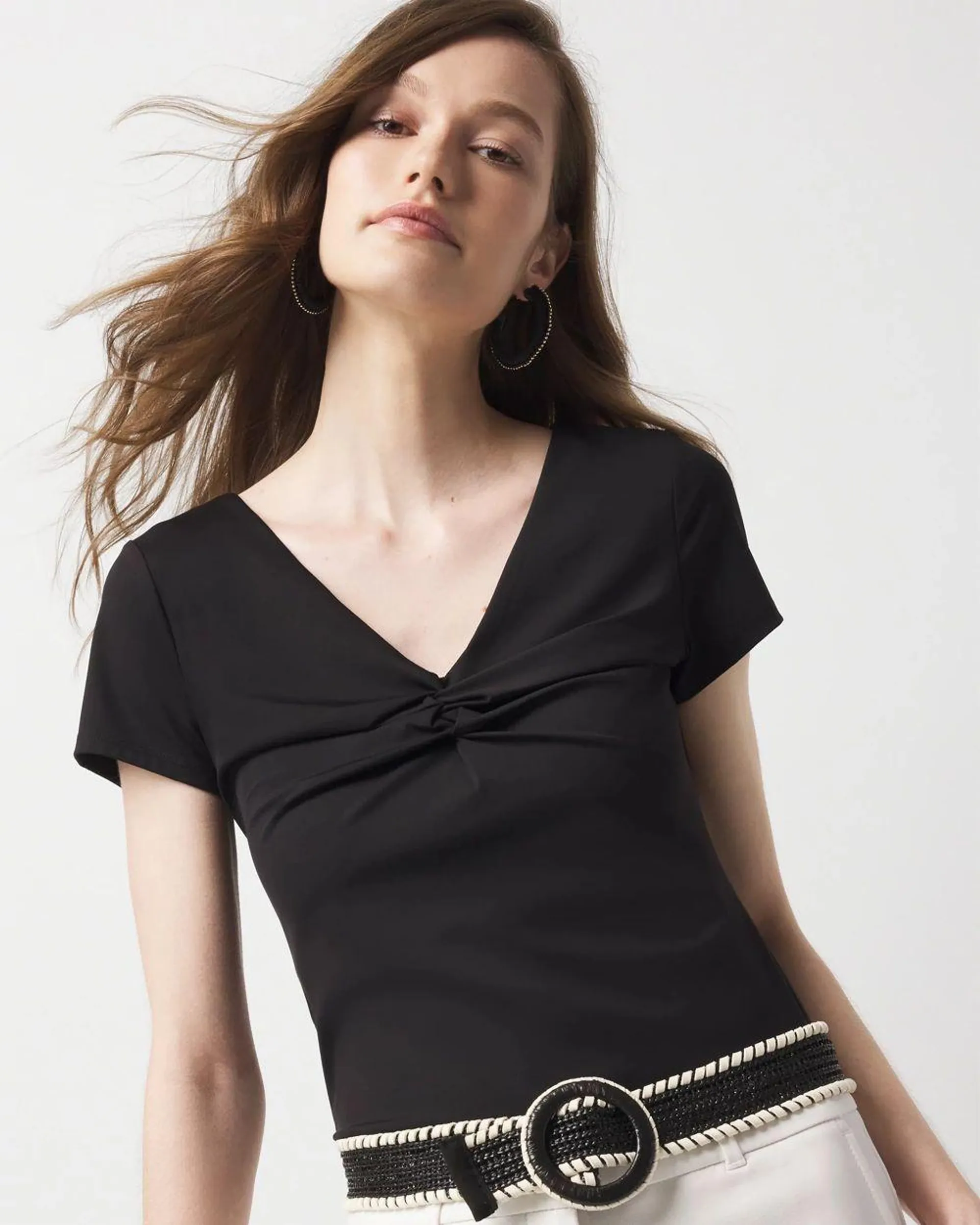 WHBM FORME ™ All Ways Stretch Twist Front Tee