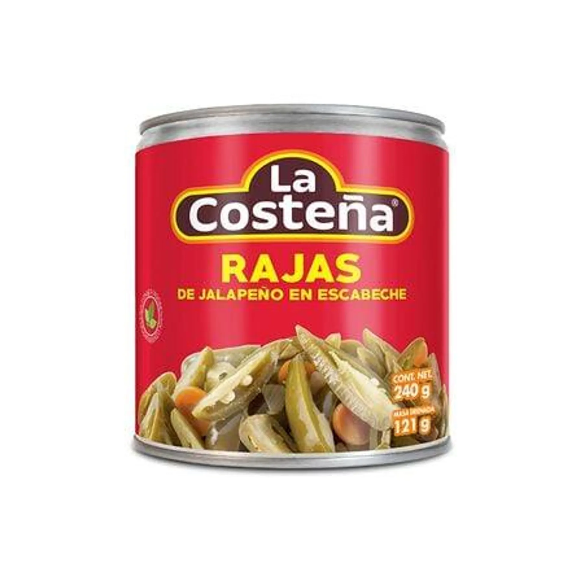 Rajas de jalapeño en escabeche La Costeña 240 gr