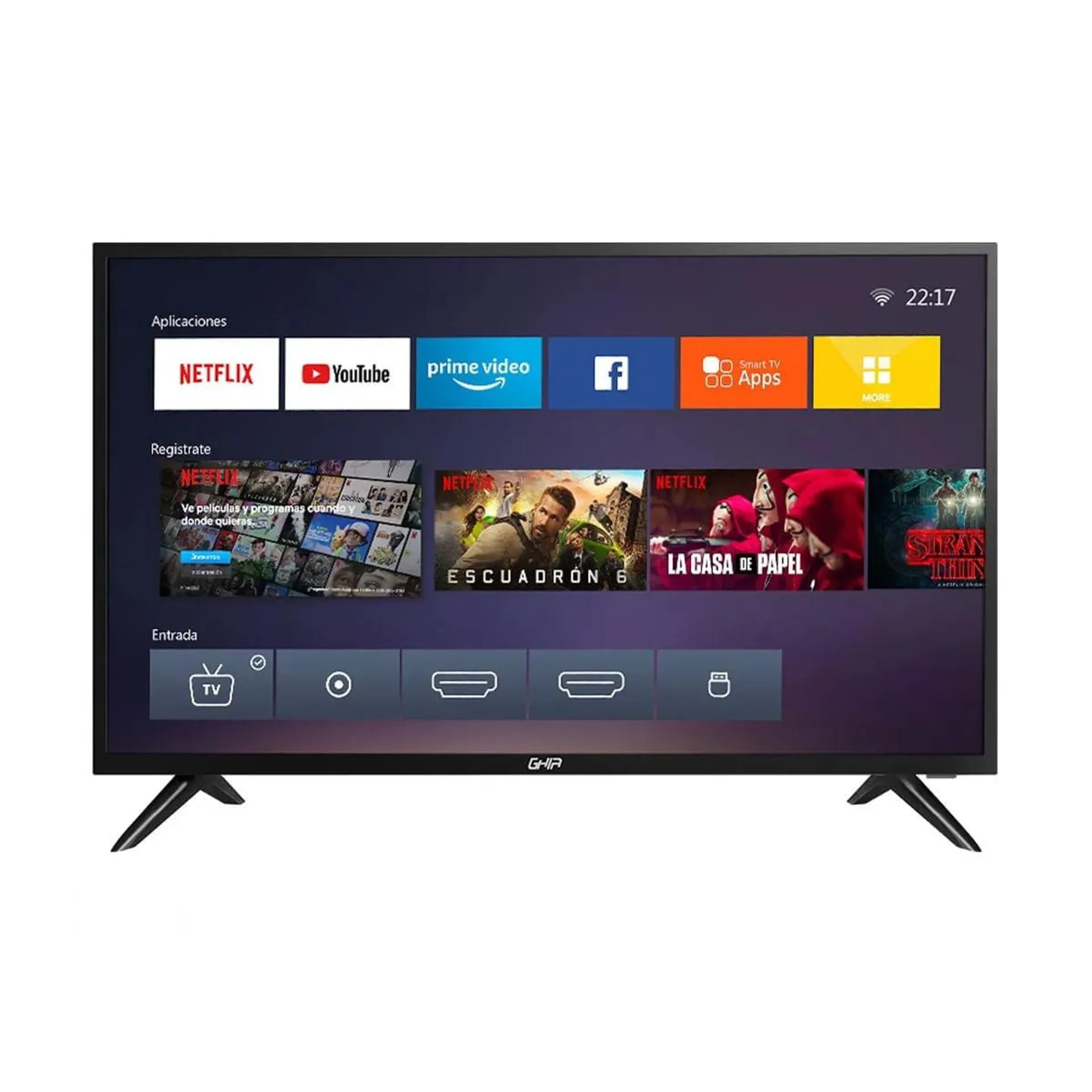 Pantalla Ghia Smart TV Orizzonte HD Linux 32''Seminuevo 32''