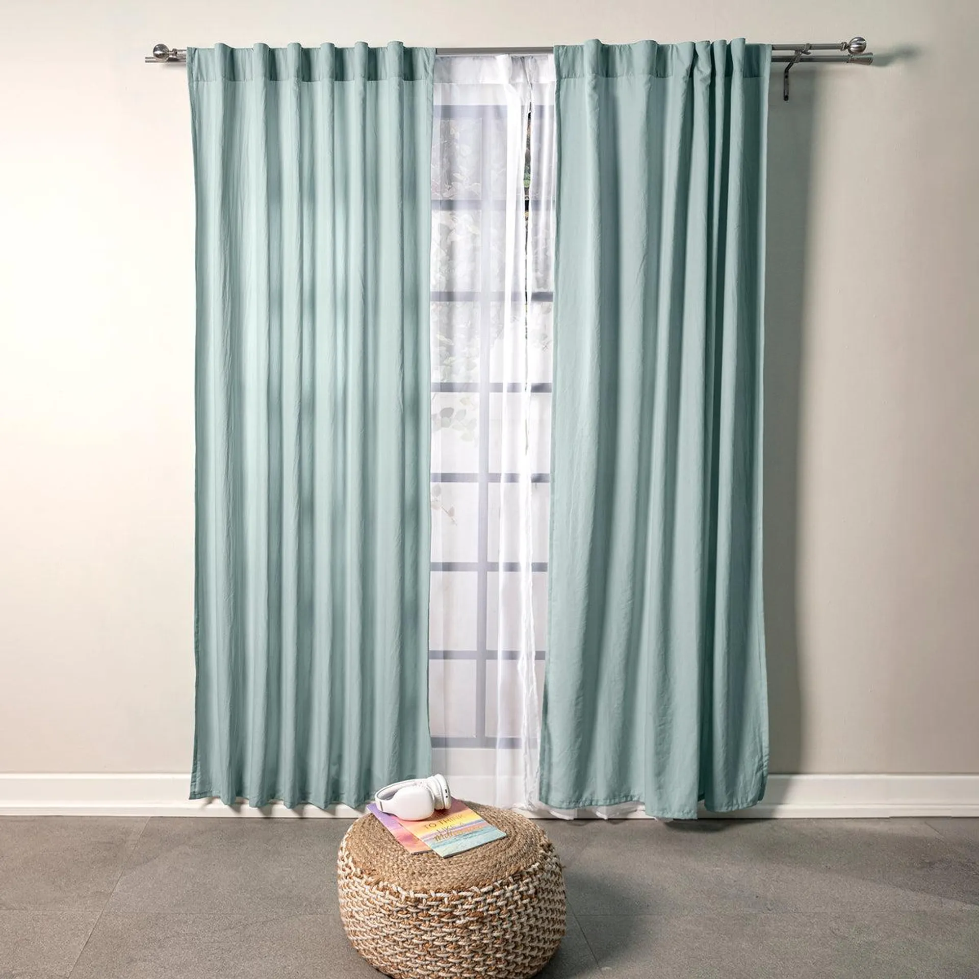 Cortinas Viasoft Washed Mint