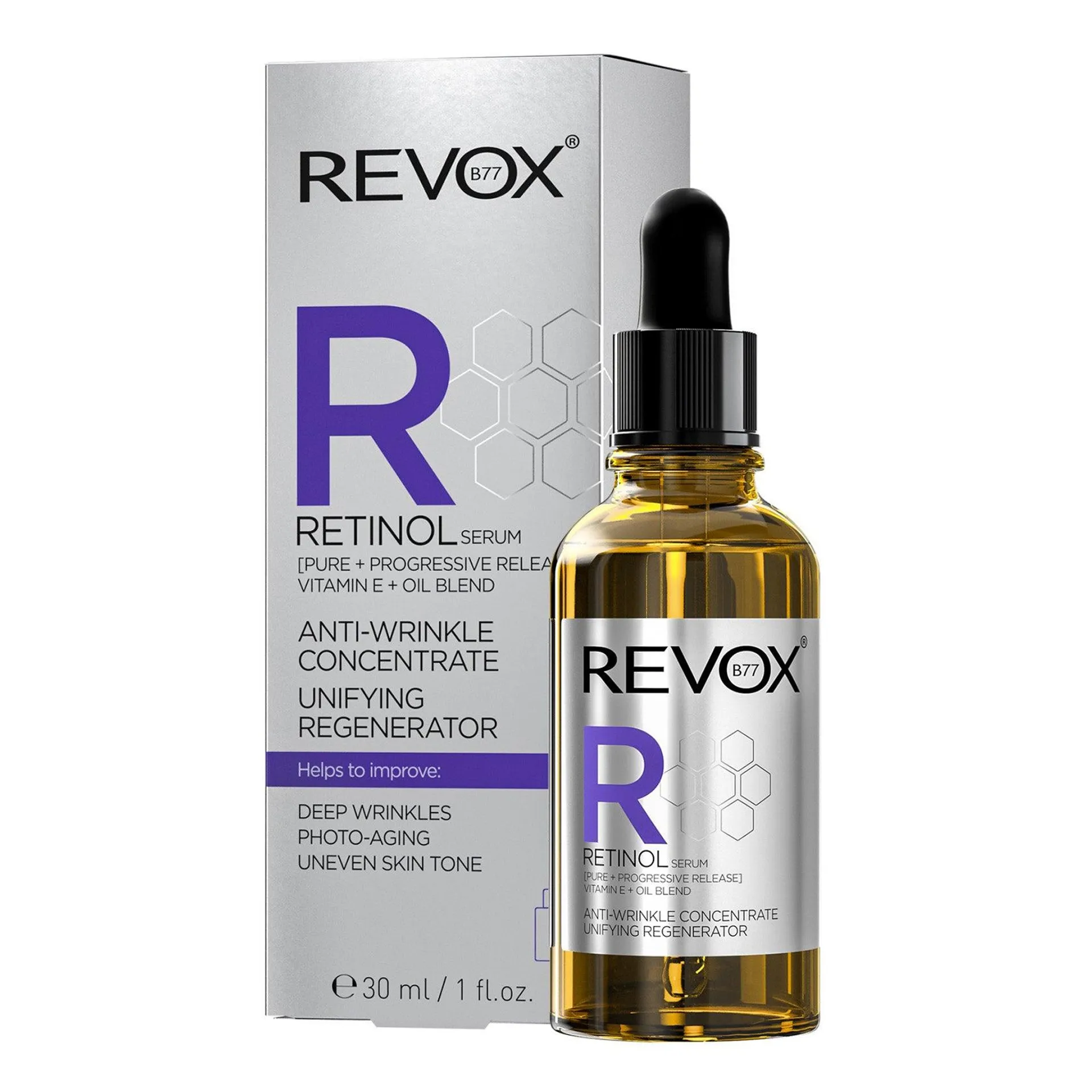 SERUM REGENERADOR ANTI ARRUGAS UNIFICADOR RETINOL - REVOX B77