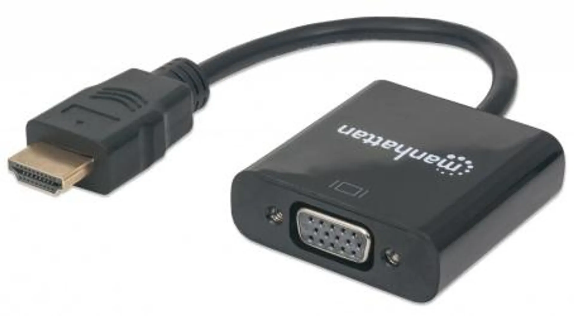 Manhattan Convertidor HDMI Macho - VGA Hembra, Negro