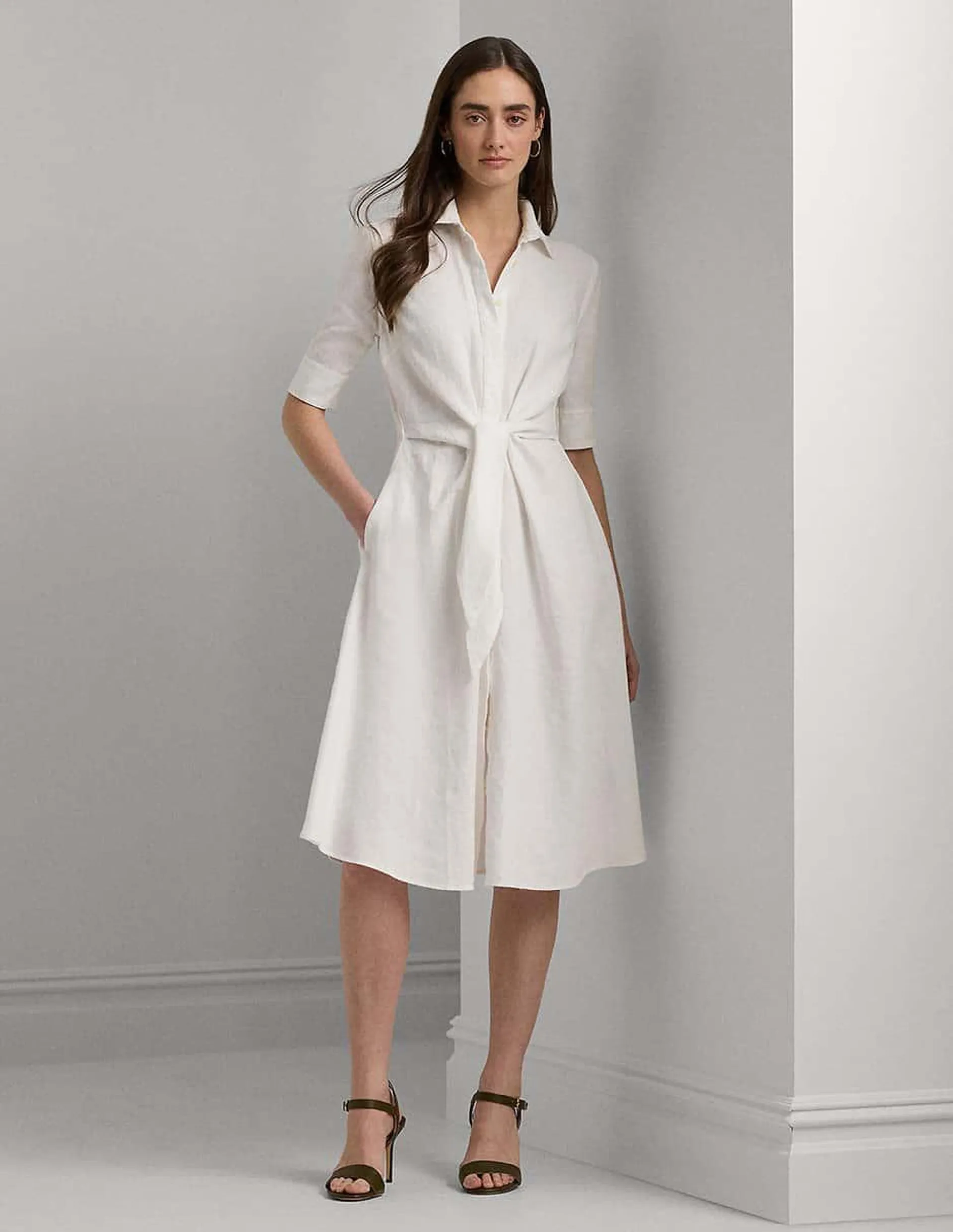 Vestido midi formal Lauren Ralph Lauren para mujer