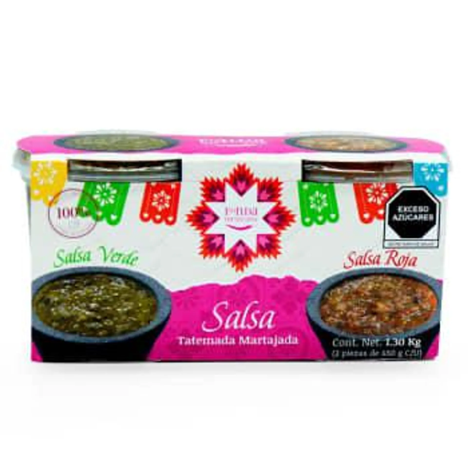 Salsas Tatemadas y Martajadas Fonda Mexicana Verde y Roja 1.30 kg