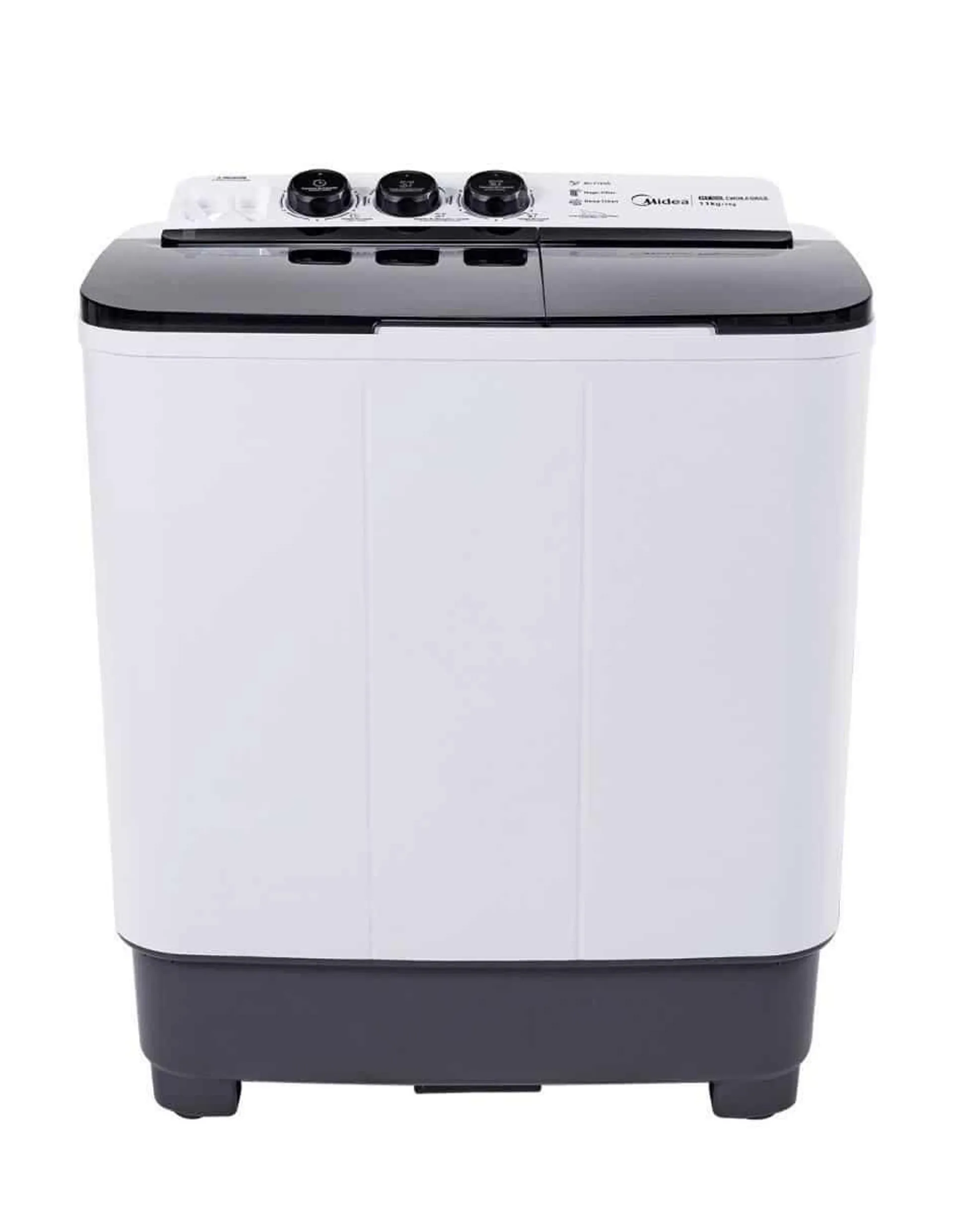 Lavadora doble tina Midea 11 kg semiautomática carga superior MT100W110/W-MX