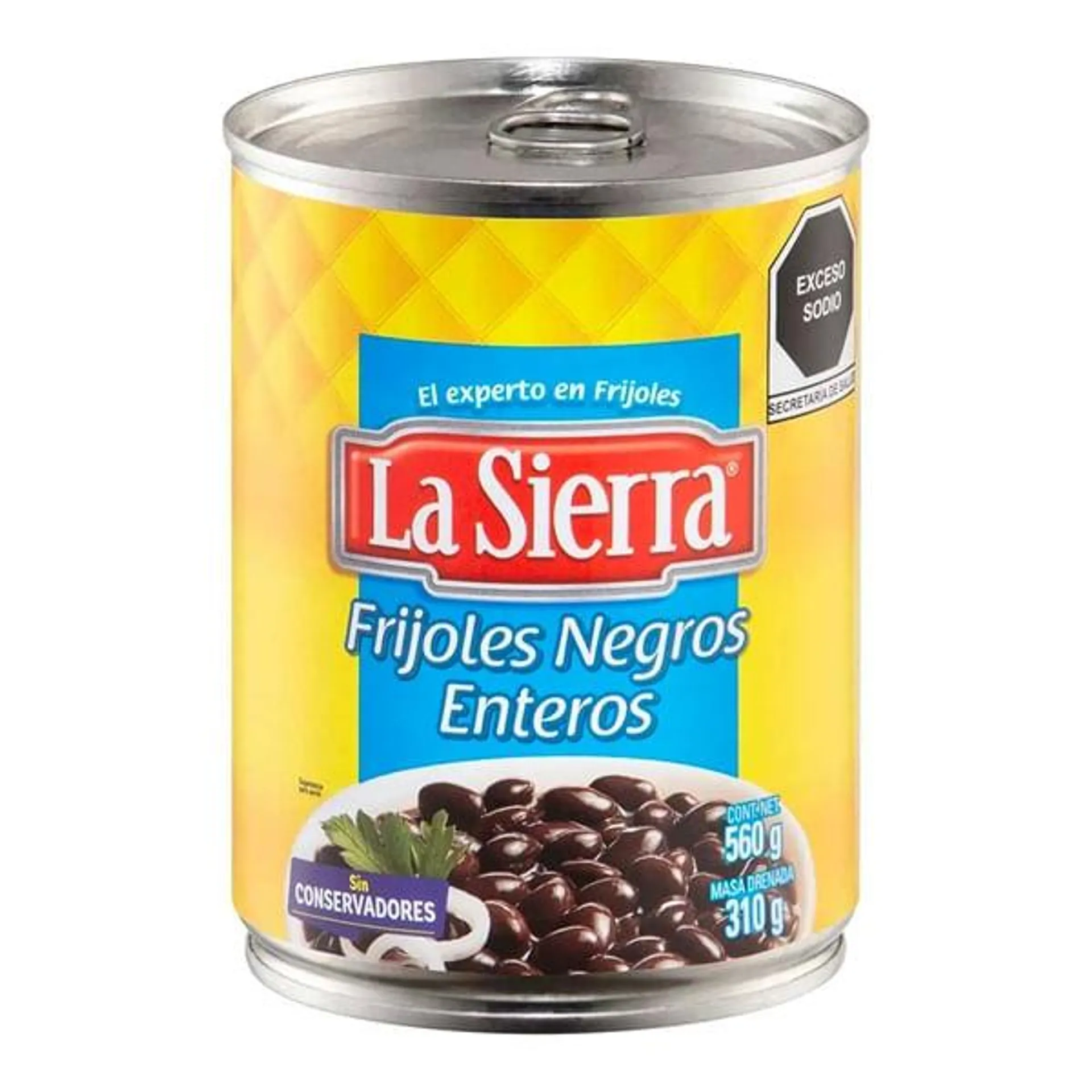 Frijoles entero negro Sierra 560 g