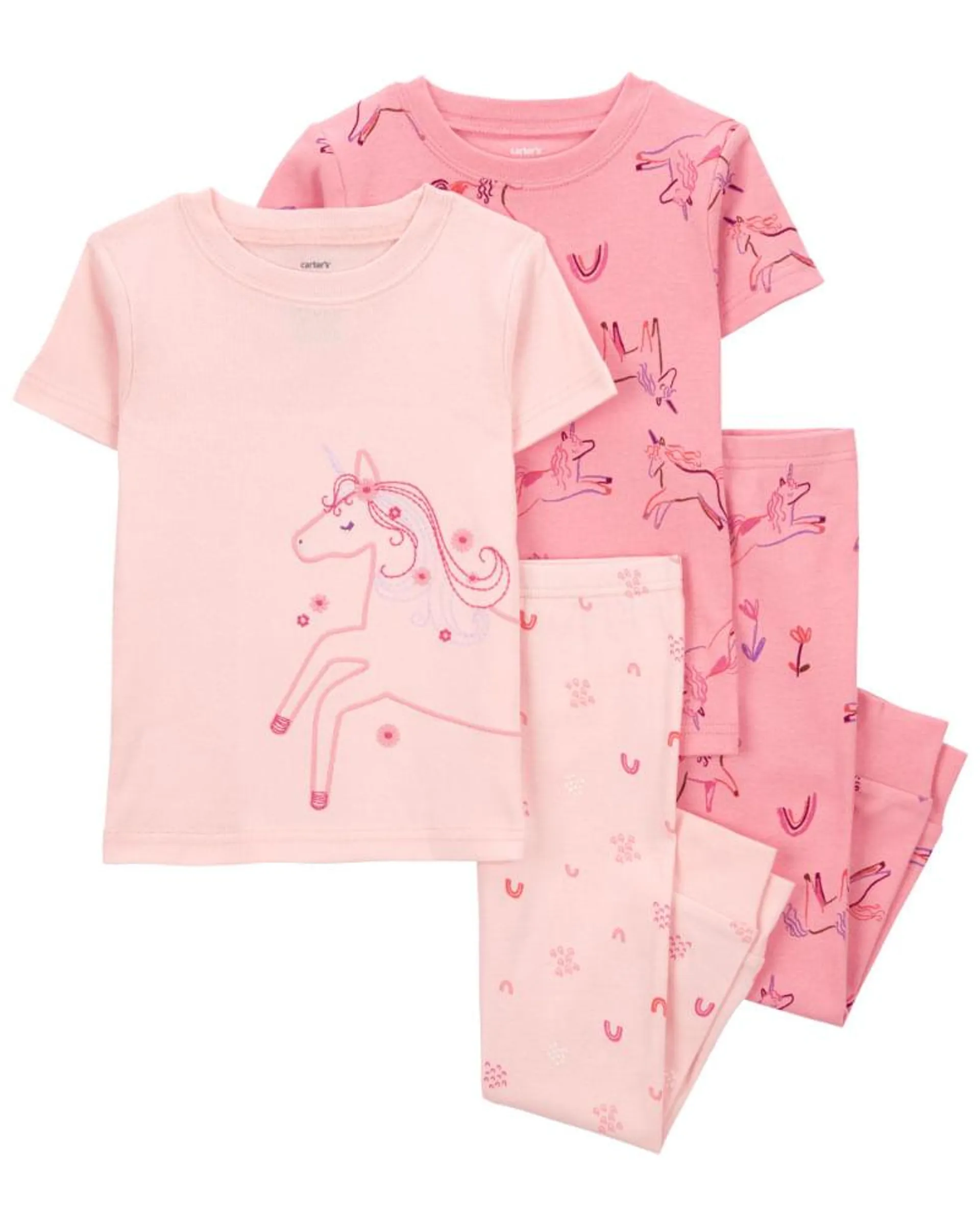 Pijama De 4 Piezas De Unicornio Carter's