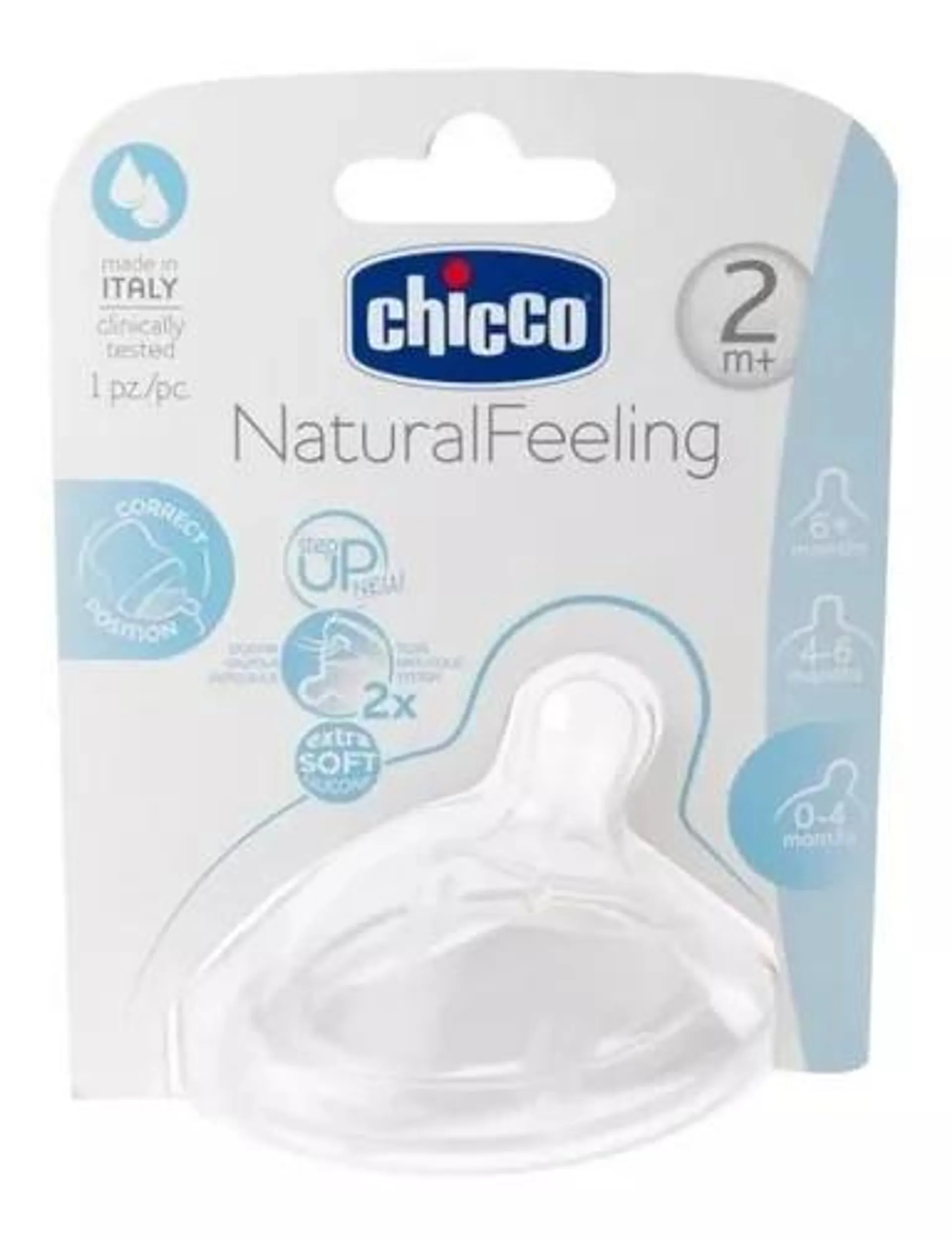 Chicco Natural Feeling Tetina Para Bebés 2m+