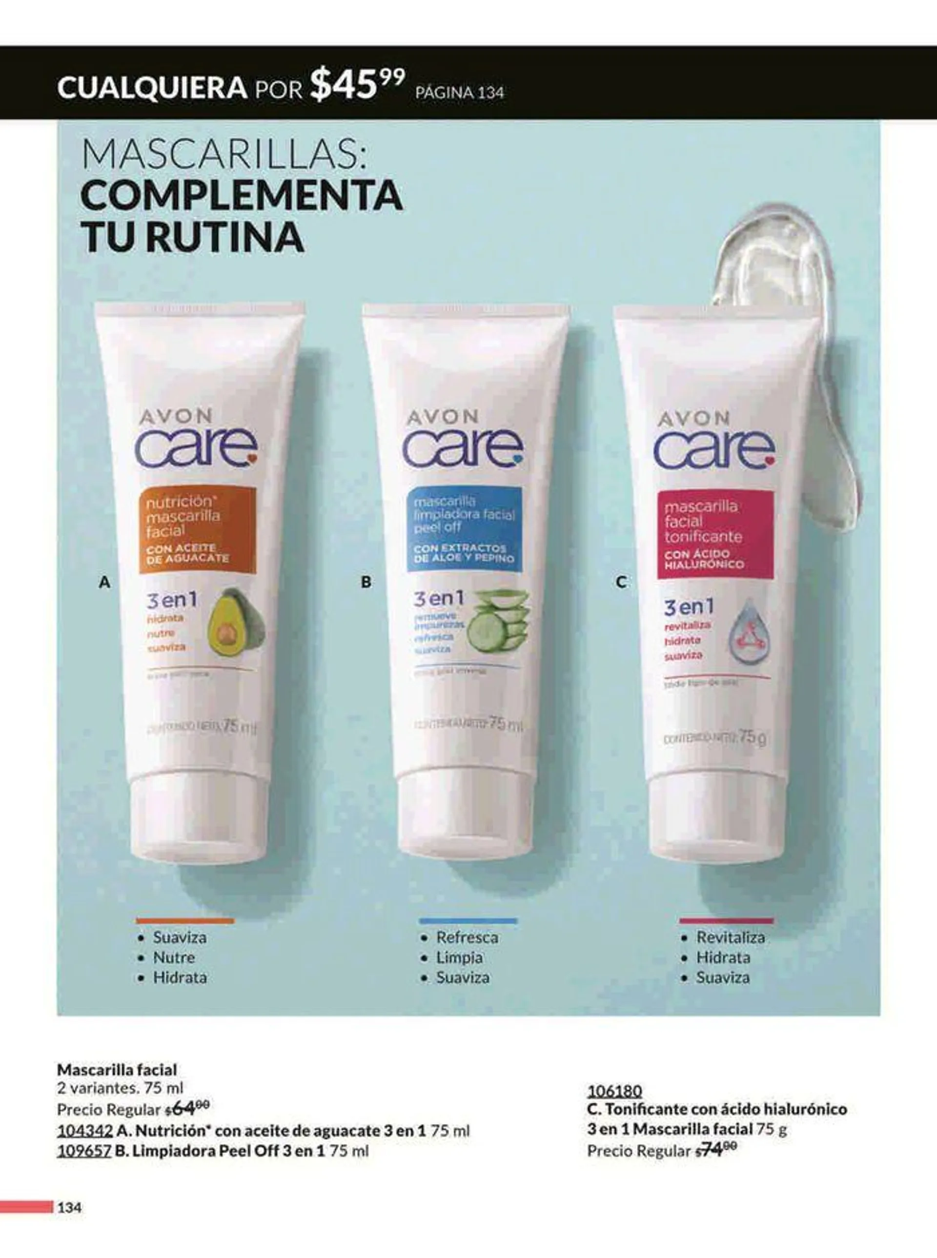 Catálogo de Avon COSMÉTICOS C14 27 de julio al 29 de agosto 2024 - Pagina 134