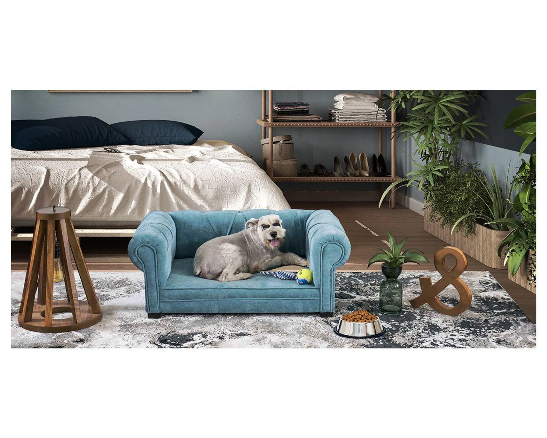 Cama Para Mascota Pet New Cantabria Azul Aqua