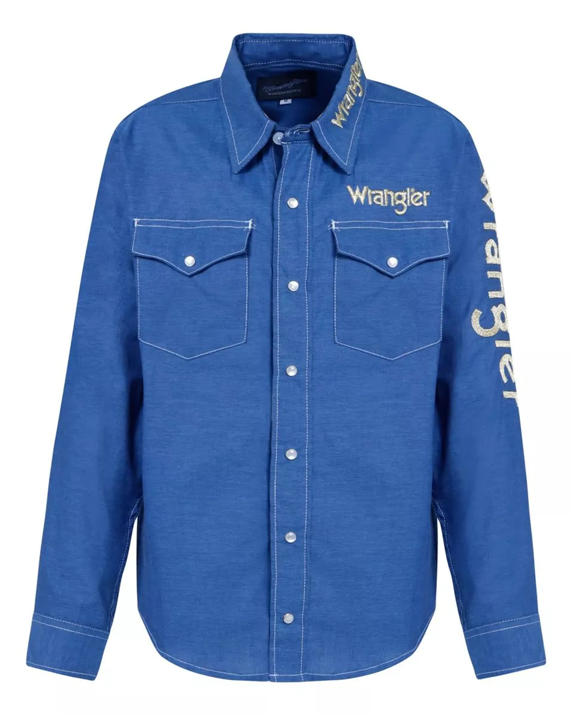 Camisa Vaquera Niño Wrangler Slim Fit Manga Larga 984