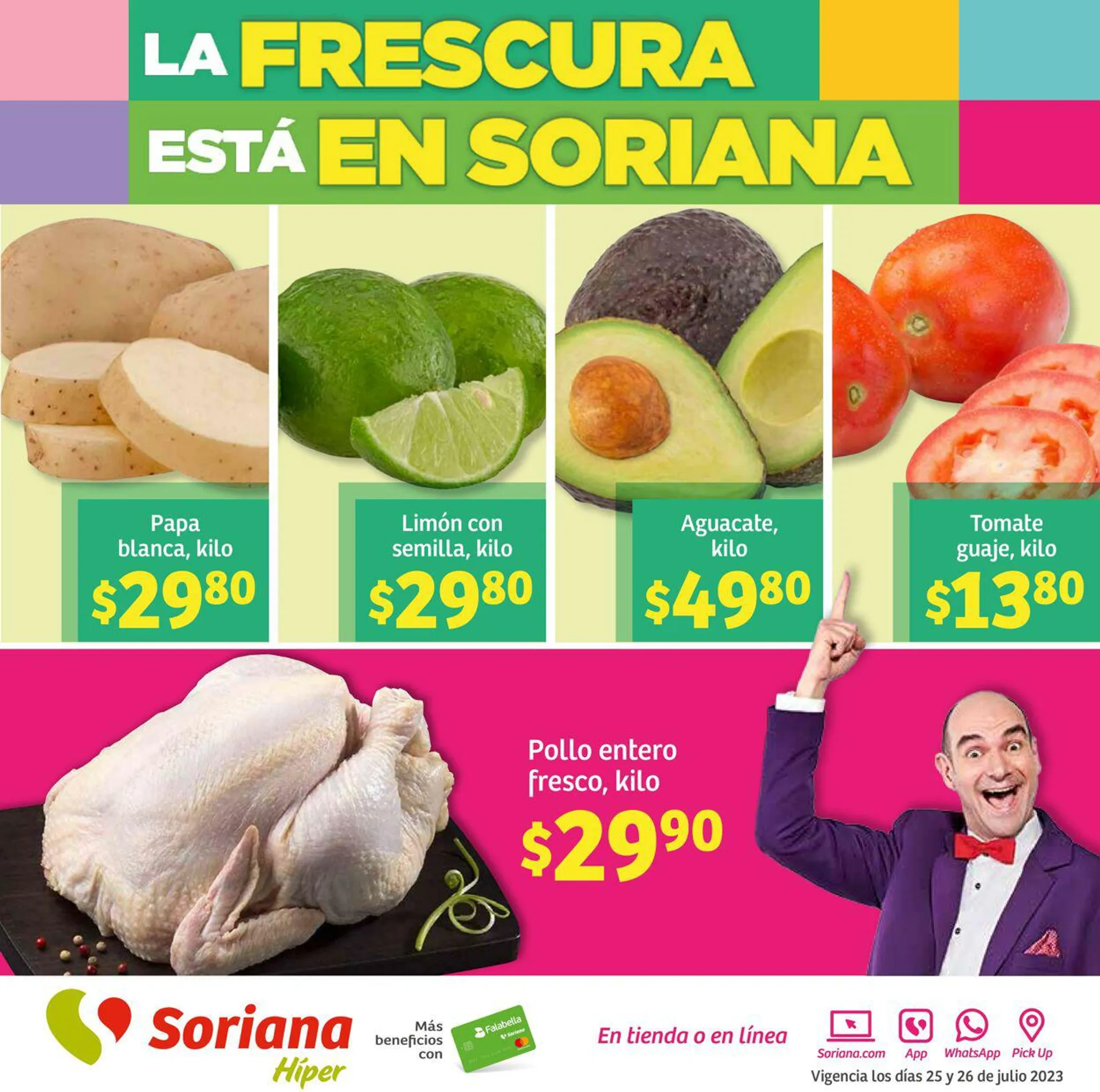 Catálogo de Soriana - Martes y Miércoles del Campo Híper Nacional Oferta actual 25 de julio al 27 de julio 2023 - Pagina 1