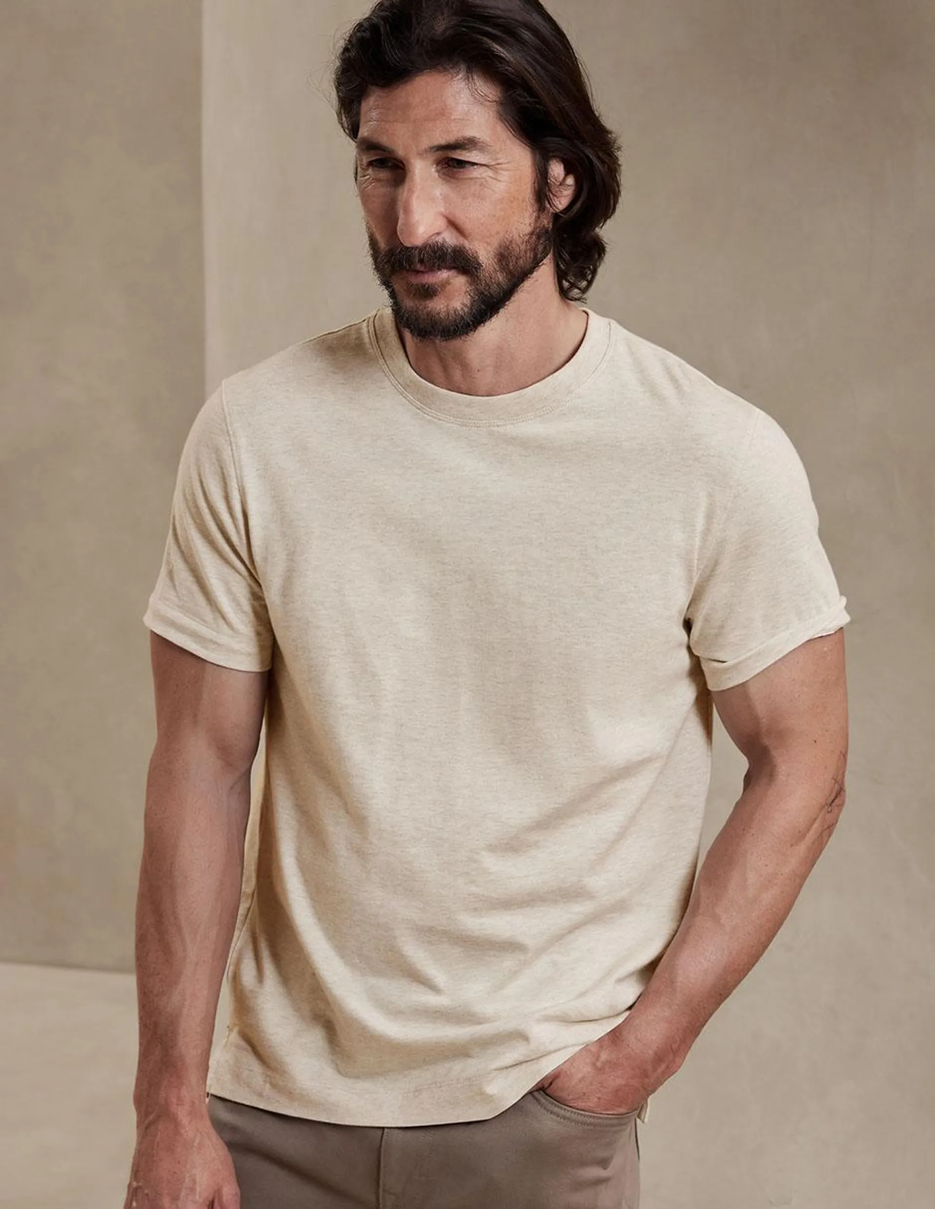 Playera cuello redondo para hombre