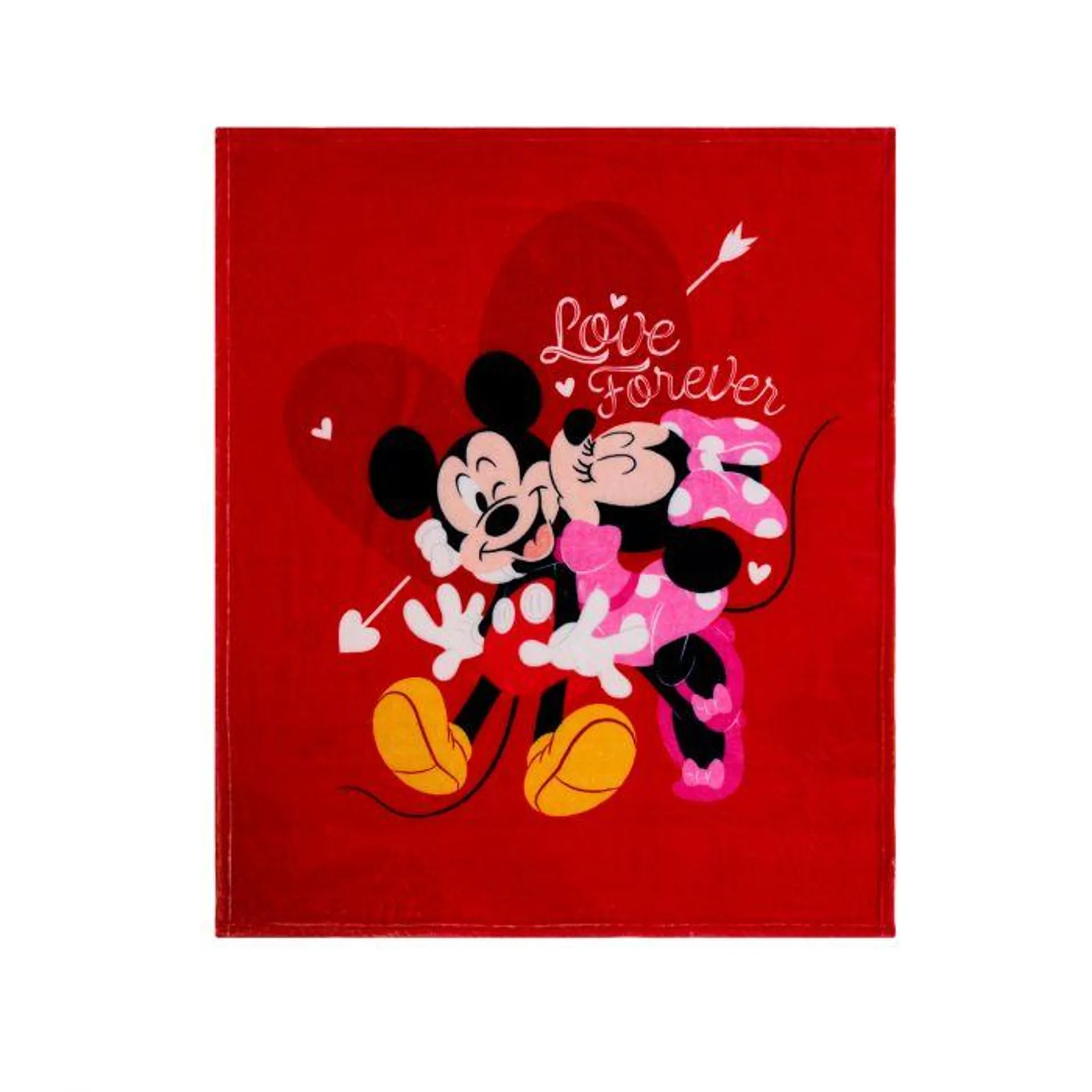 COBERTOR SERENITY FRAZADA MICKEY & MINNIE LOVE FOREVER