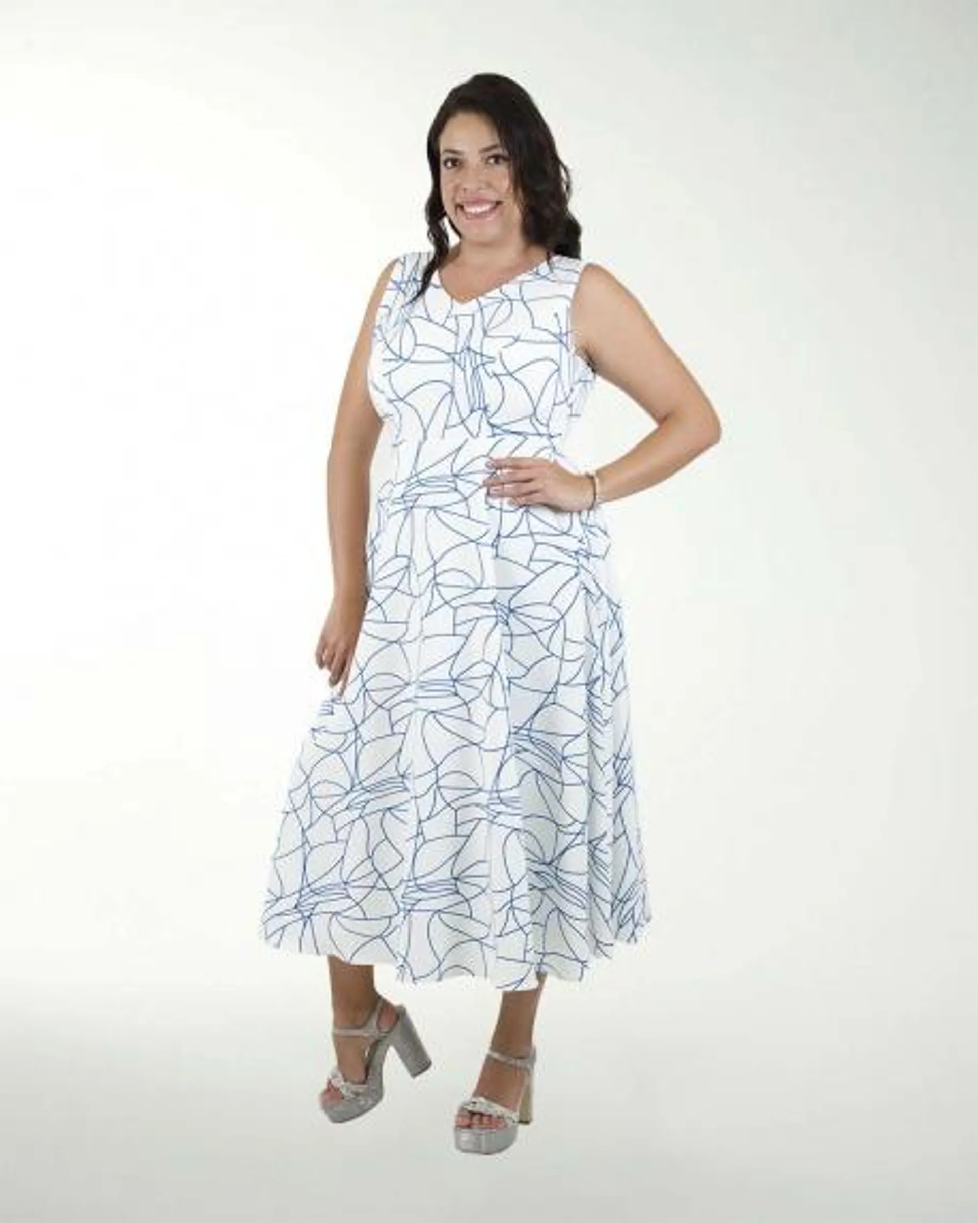 VESTIDO TE LICRA BARBIE ESTAMPADO