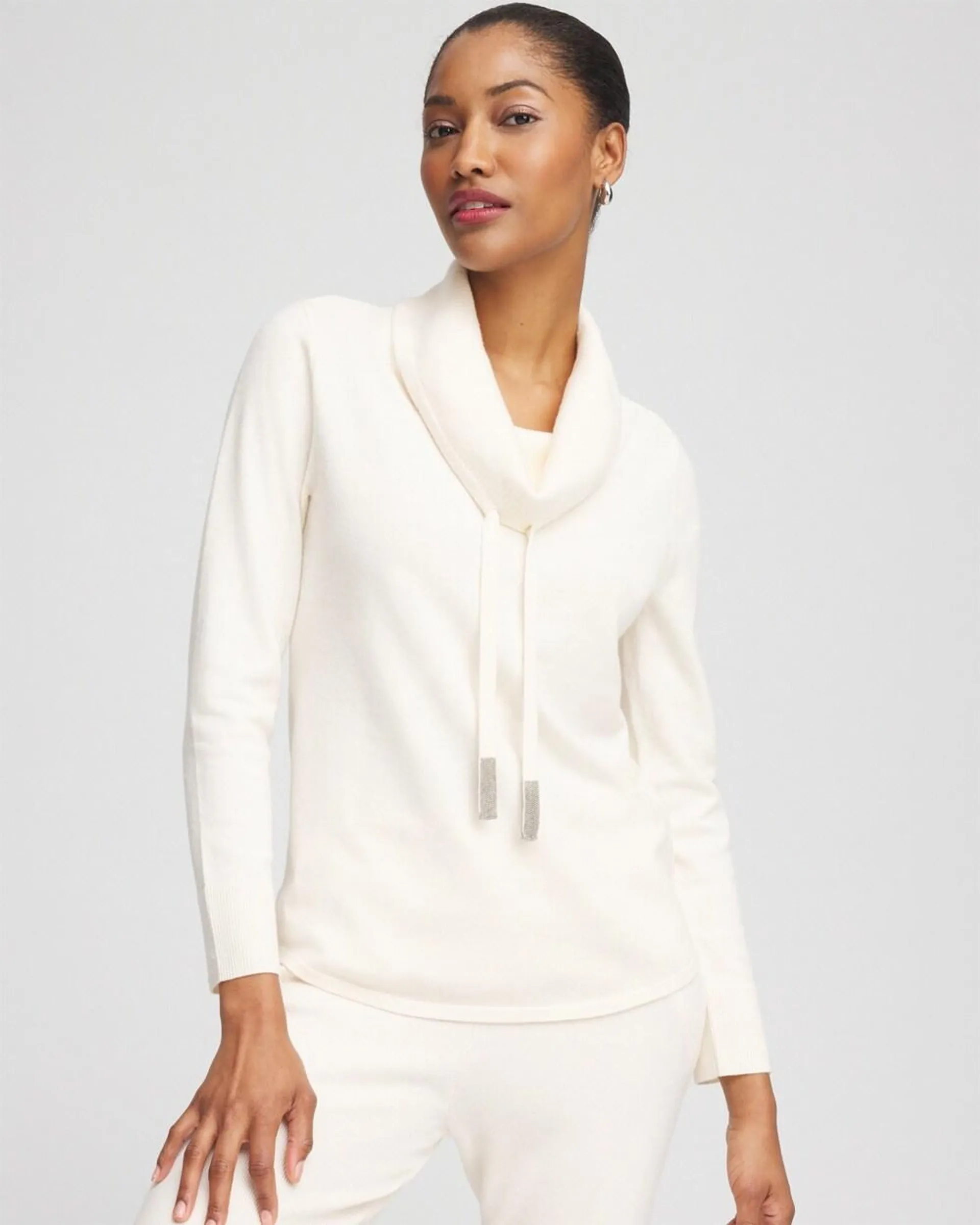 Zenergy Luxe\u00AE Cashmere Blend Cowl Sweater