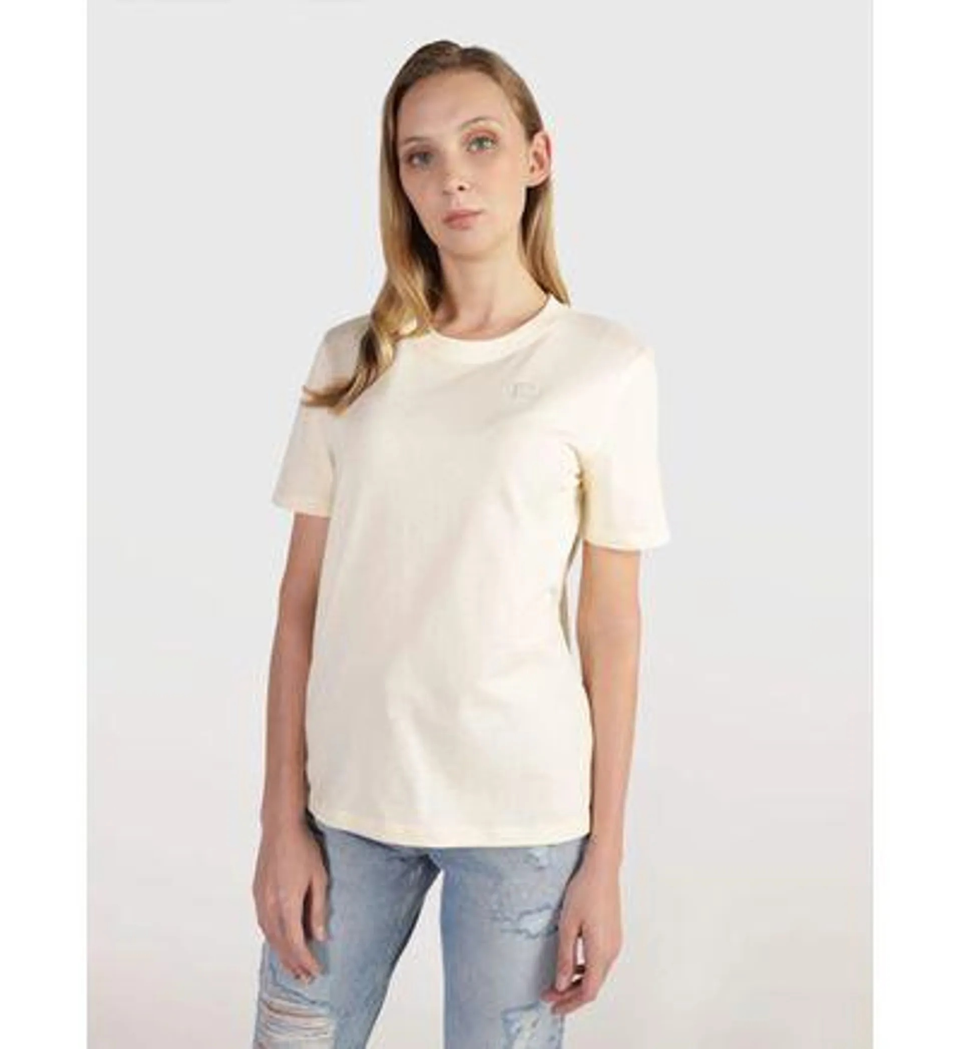 Playera Calvin Klein Monograma Mujer Amarillo