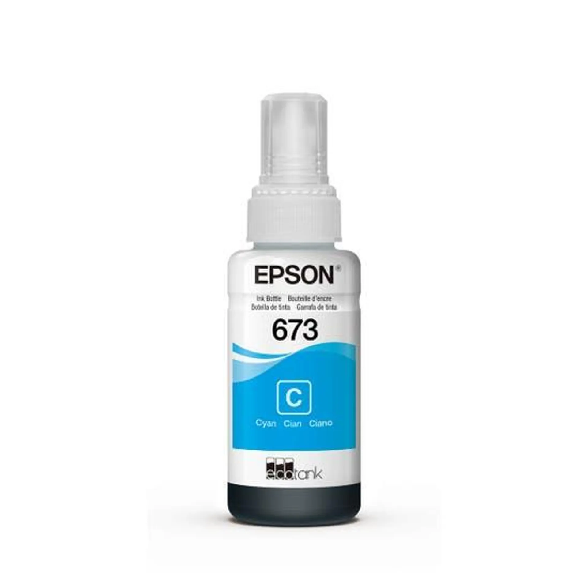 Botella de Tinta Epson Color Cian T673