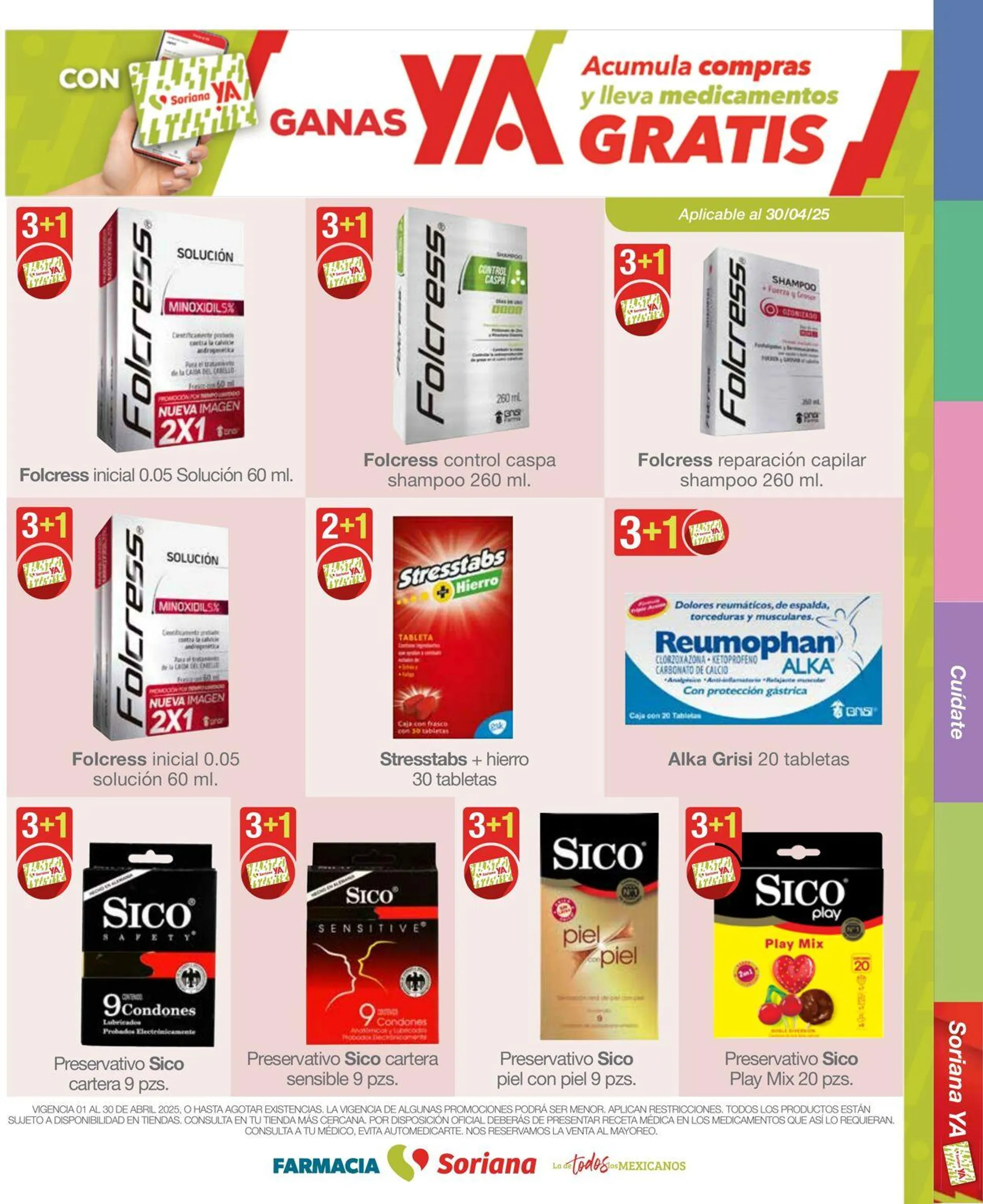 Catálogo de Soriana - Folleto Farmacia Abril Híper Nacional Oferta actual 1 de abril al 30 de abril 2025 - Pagina 24